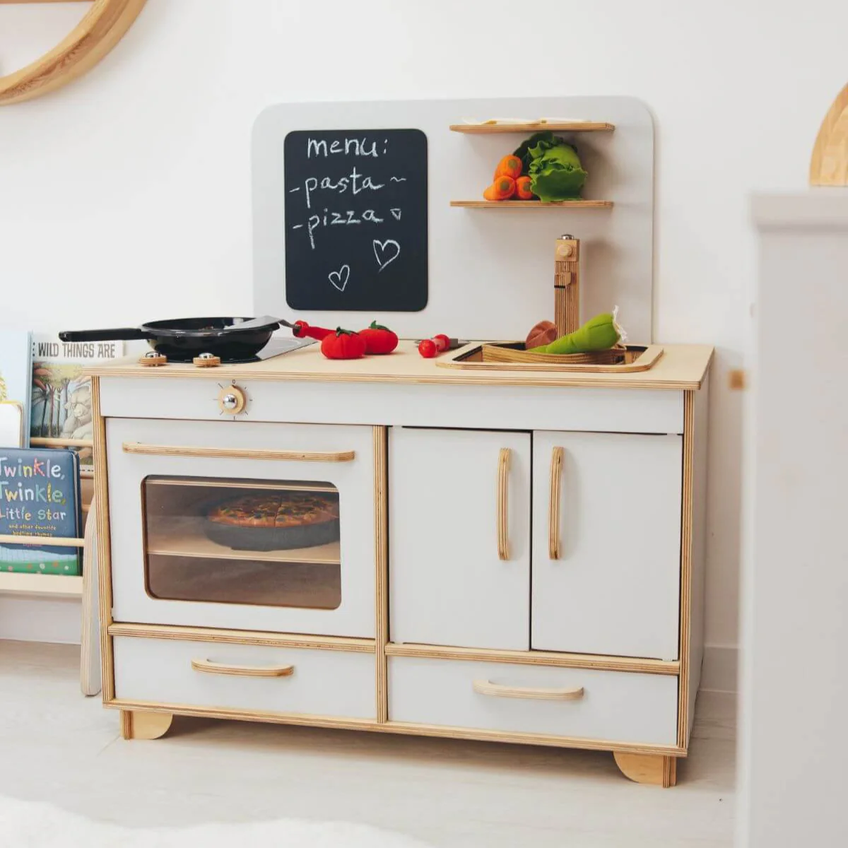 Wooden Play Kitchen - Image 7
