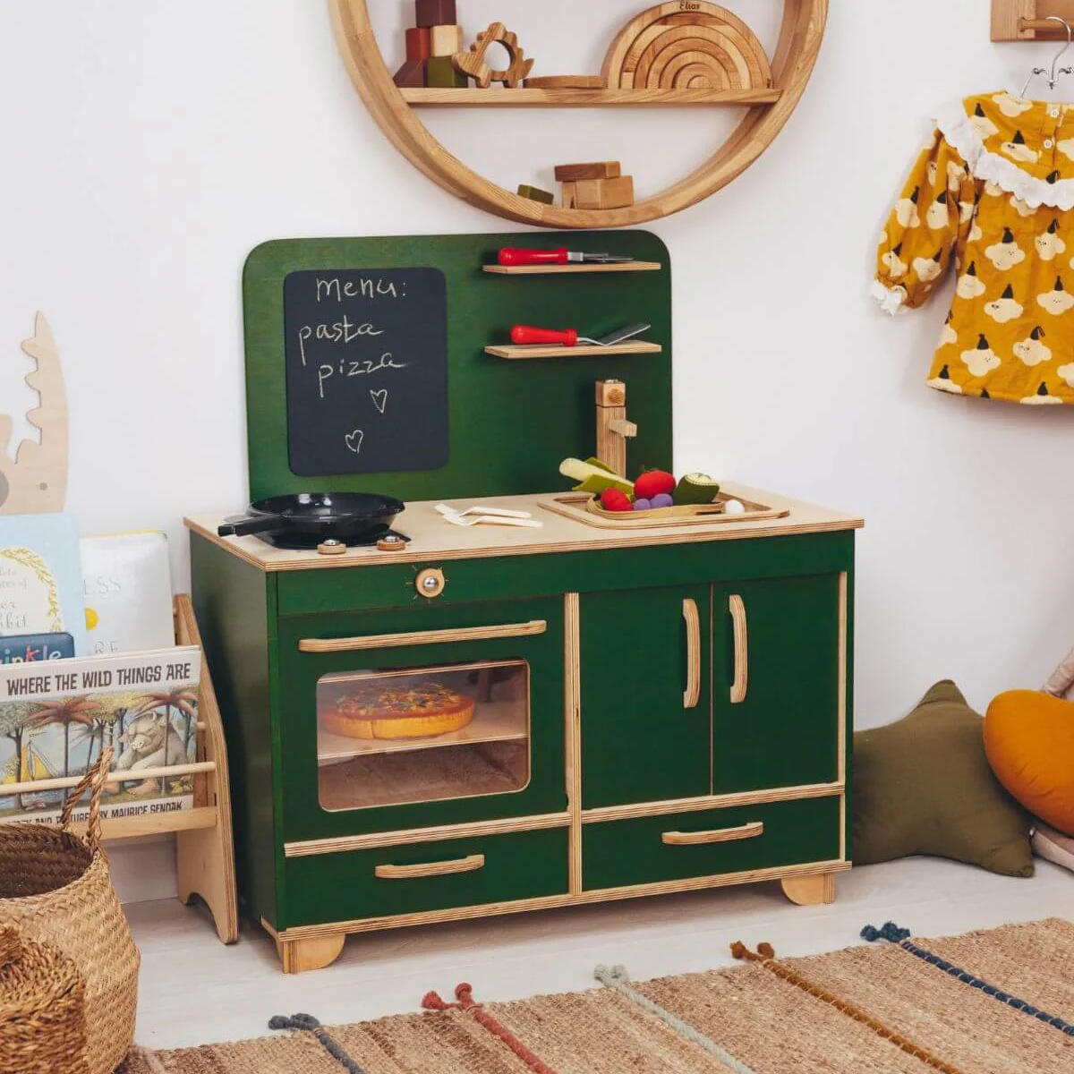 Wooden Play Kitchen - Image 9