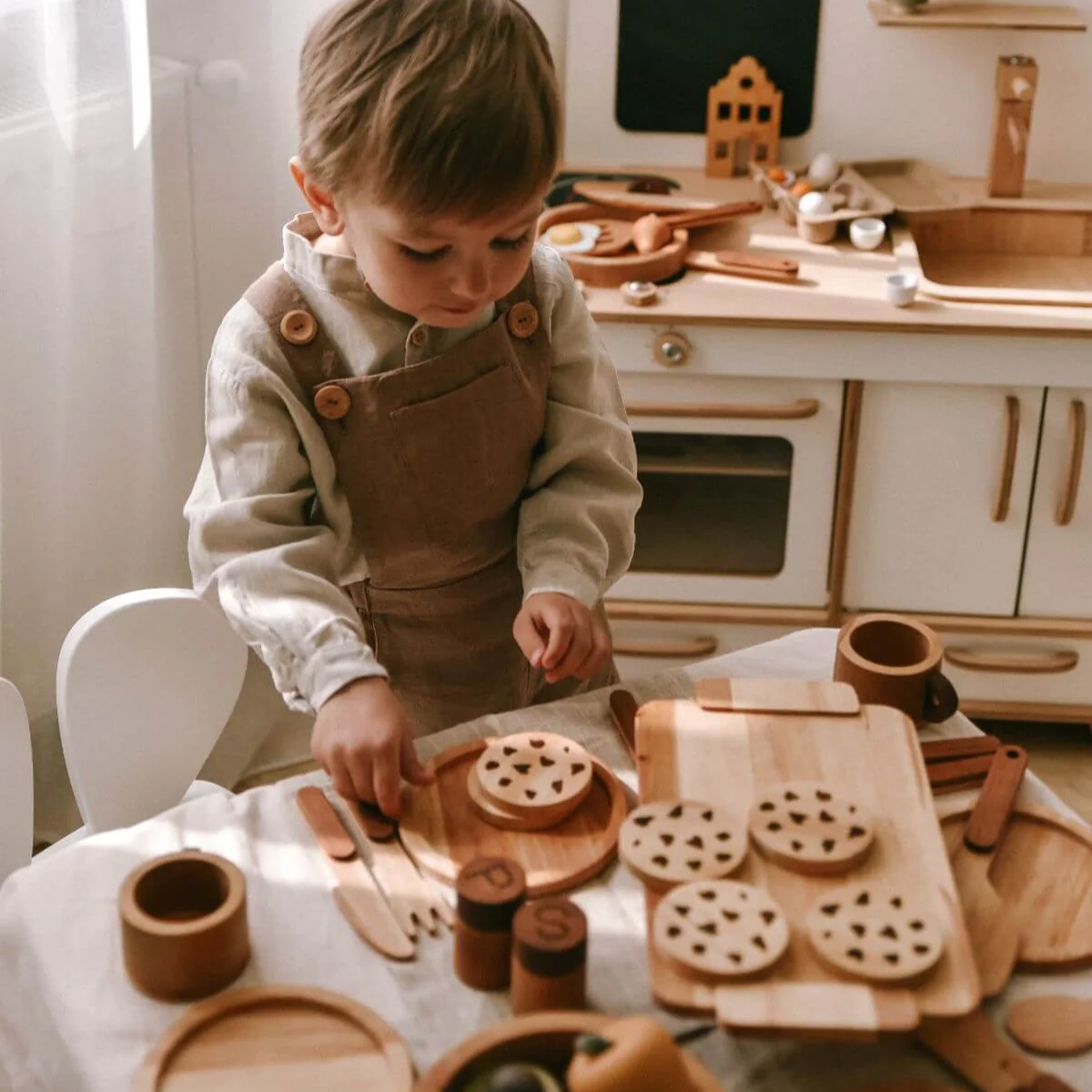 Wooden Play Kitchen Dishes - Image 3