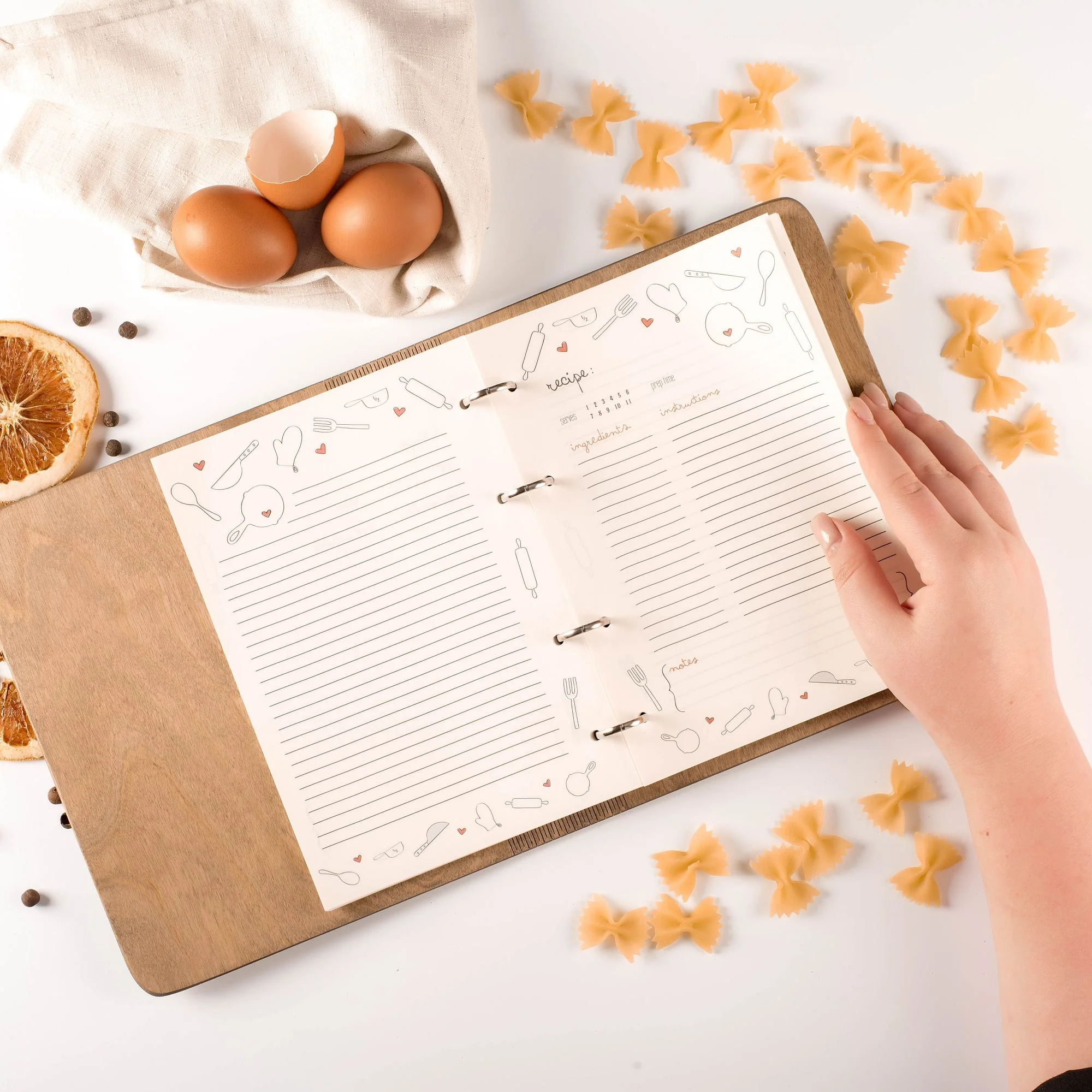 Wooden Recipe Book – Bakery Style - Image 3