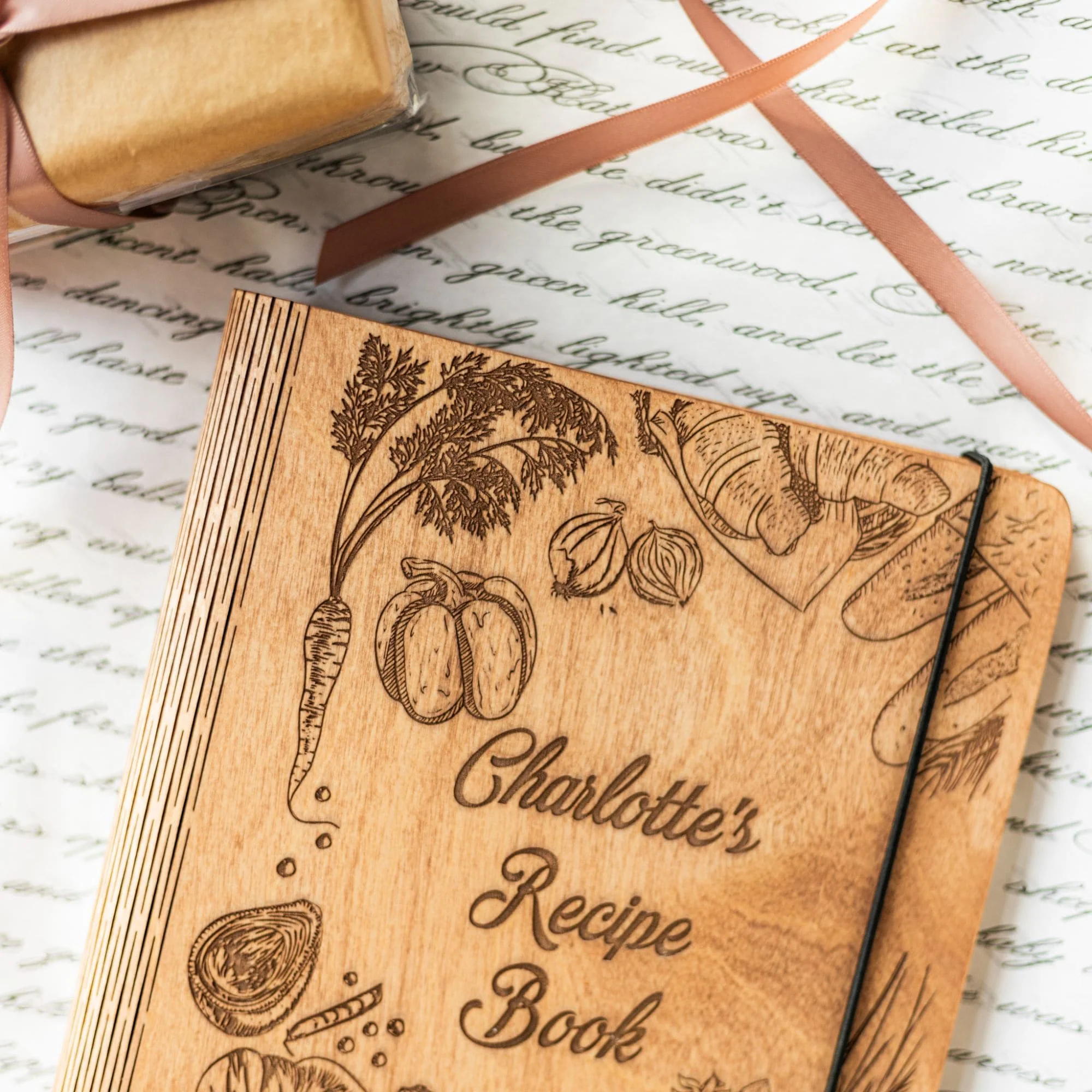 Wooden Recipe Book – Peppers Theme - Image 3