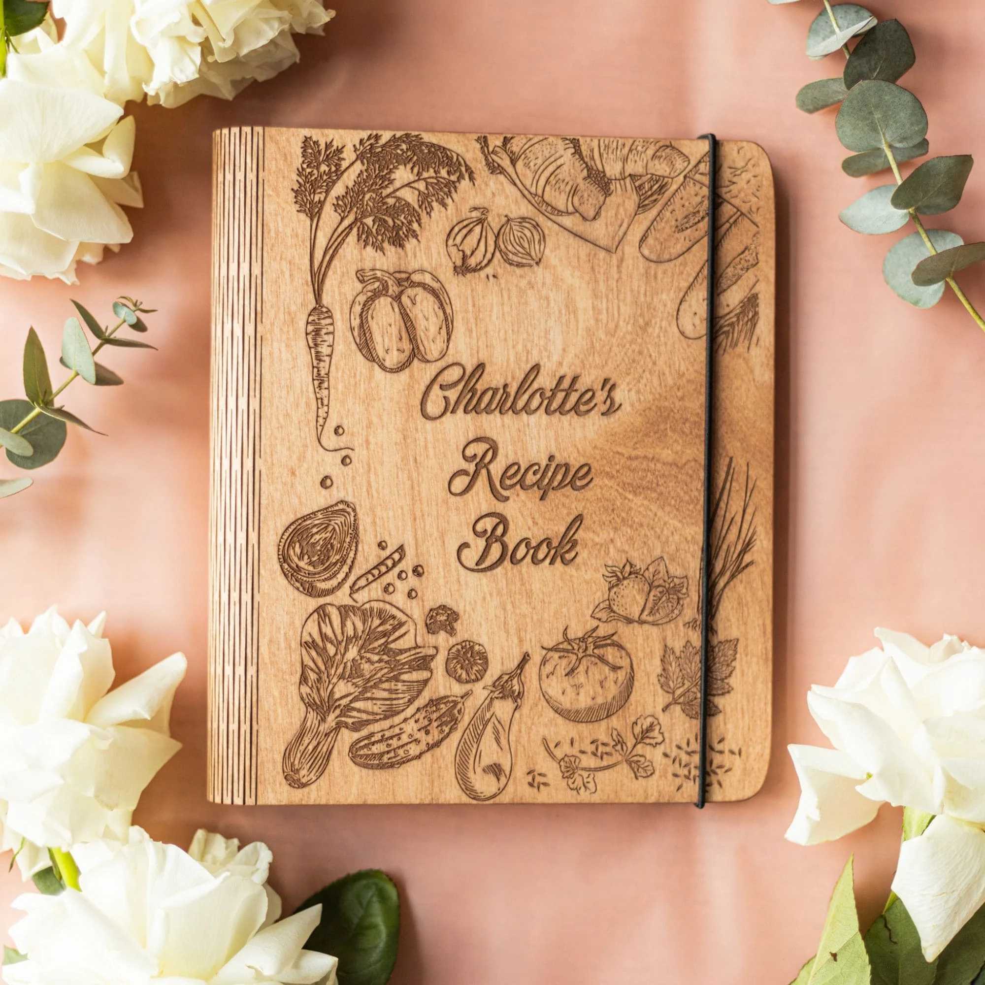 Wooden Recipe Book – Peppers Theme - Image 6