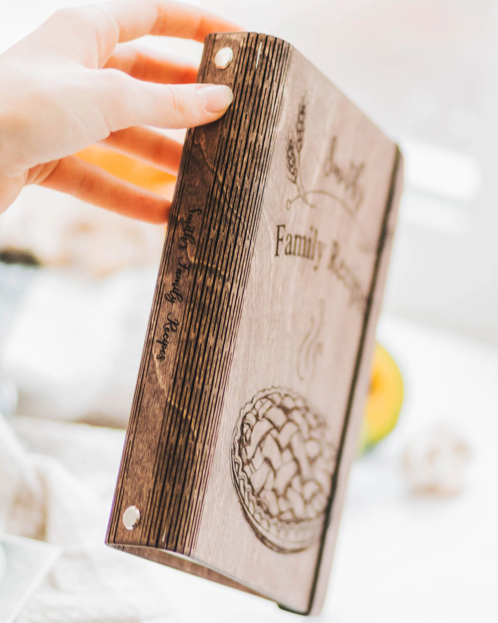 Wooden Recipe Book – Pies & Tarts - Image 4