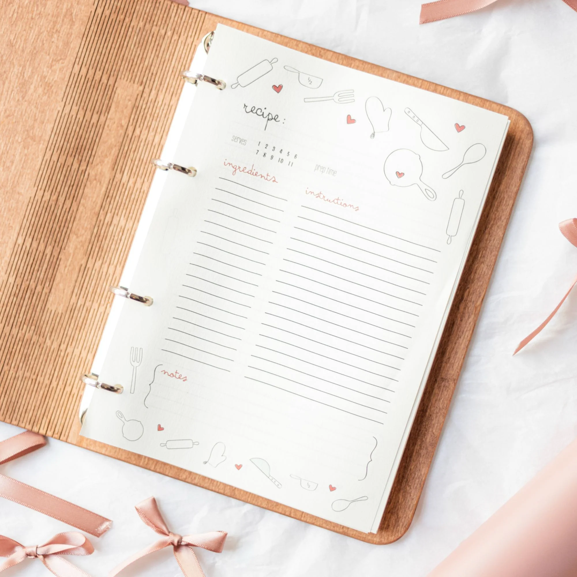Wooden Recipe Book – Peppers Theme - Image 4