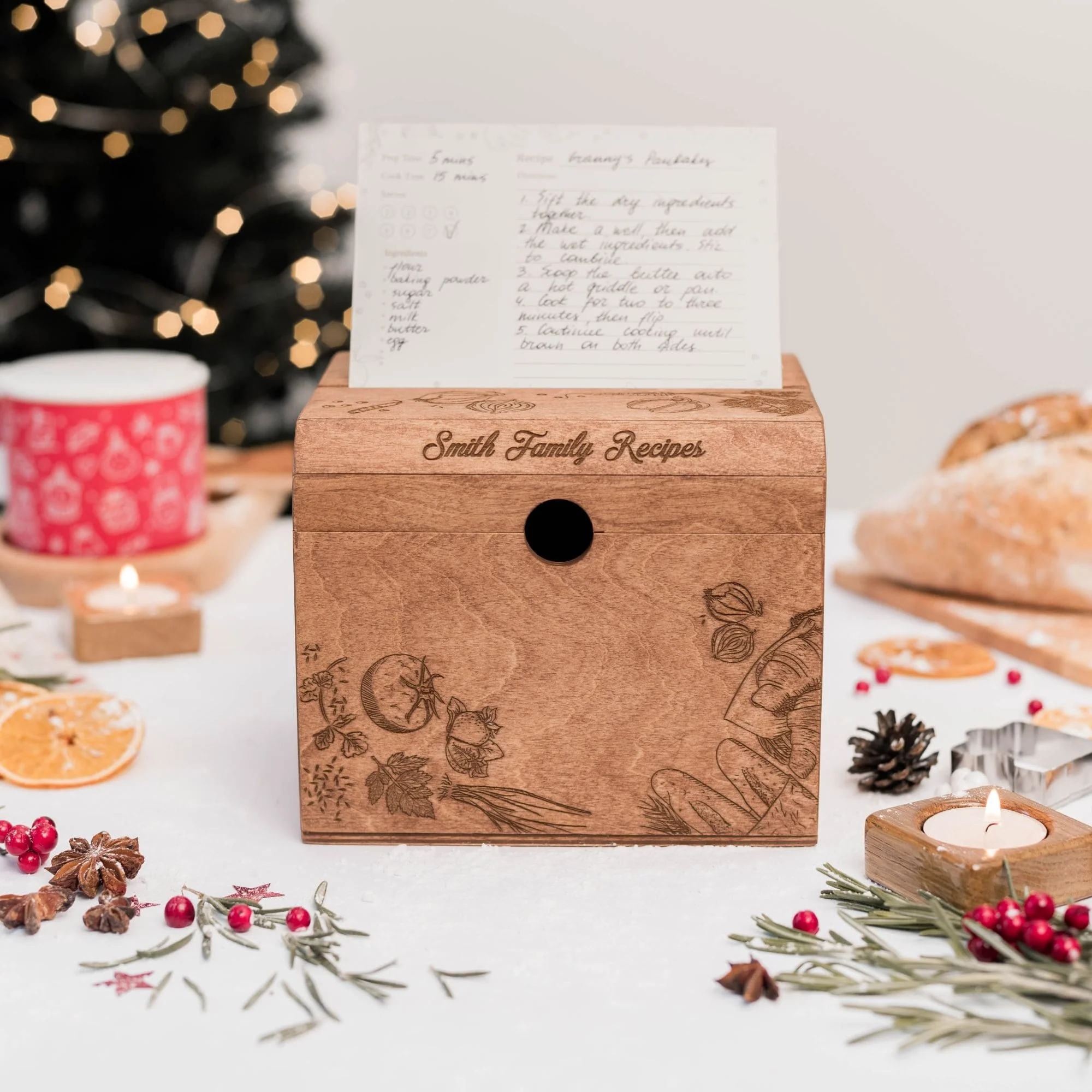Wooden Recipe Box – Peppers Theme - Image 8