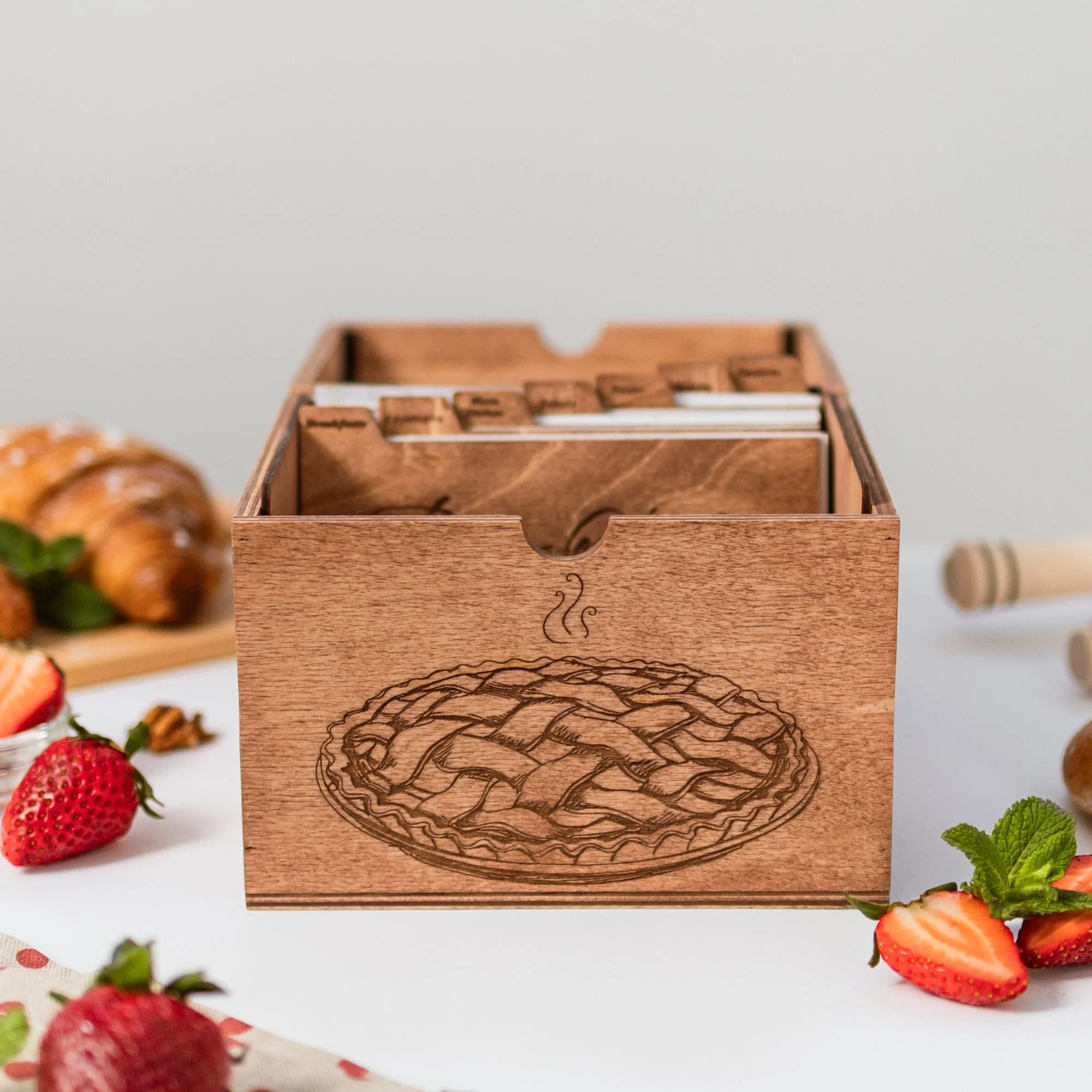Wooden Recipe Box – Pies & Desserts - Image 4