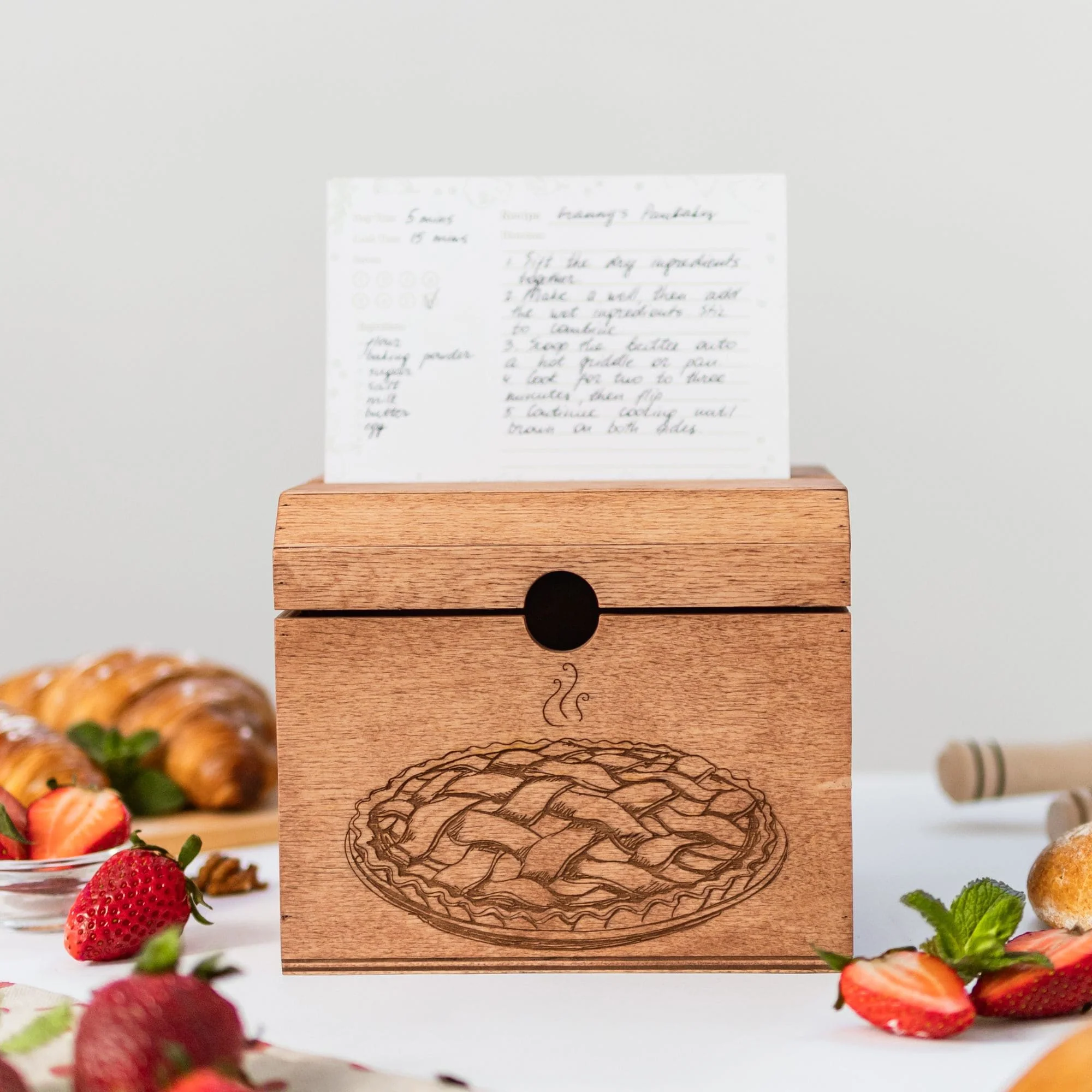 Wooden Recipe Box – Pies & Desserts - Image 5