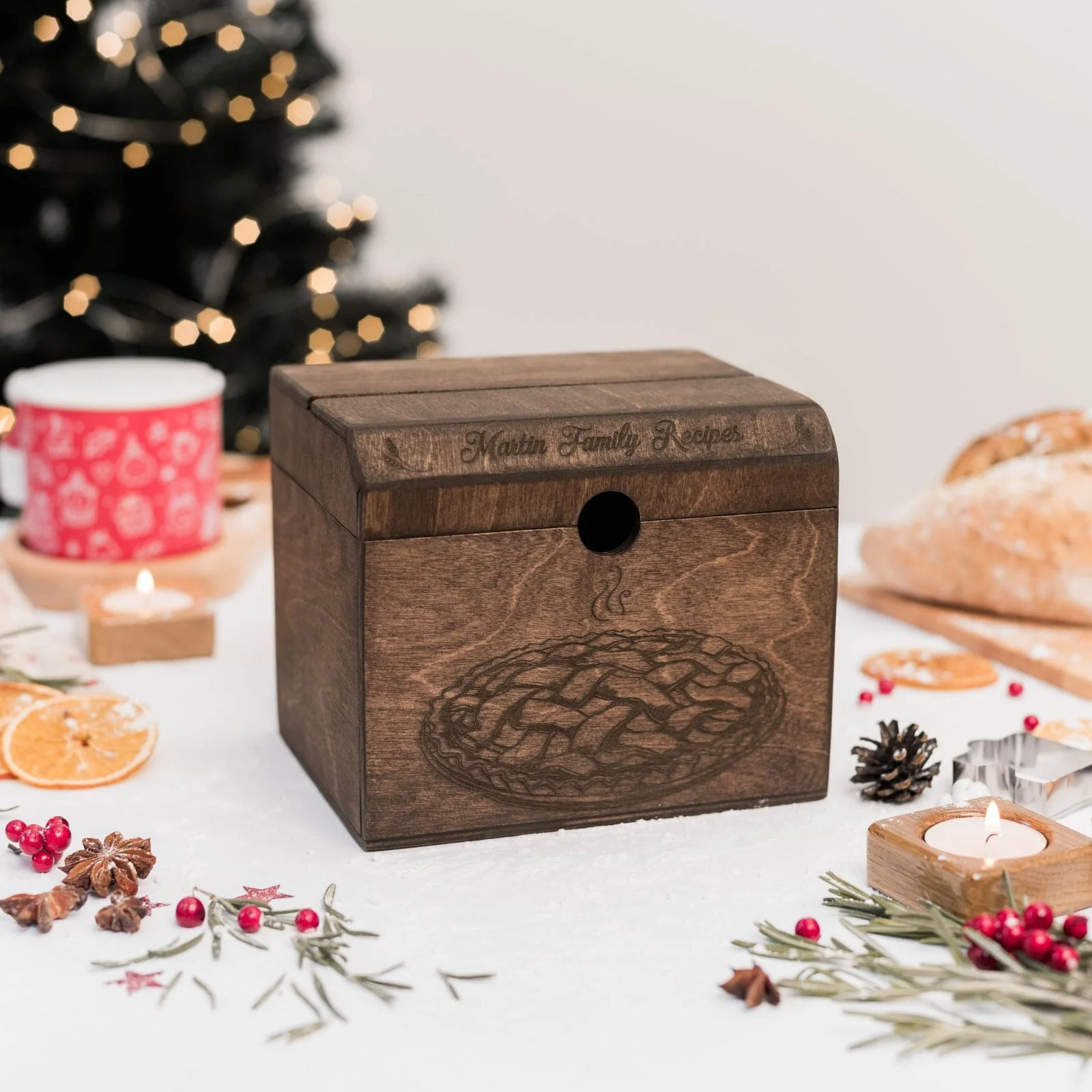 Wooden Recipe Box – Pies & Desserts - Image 9