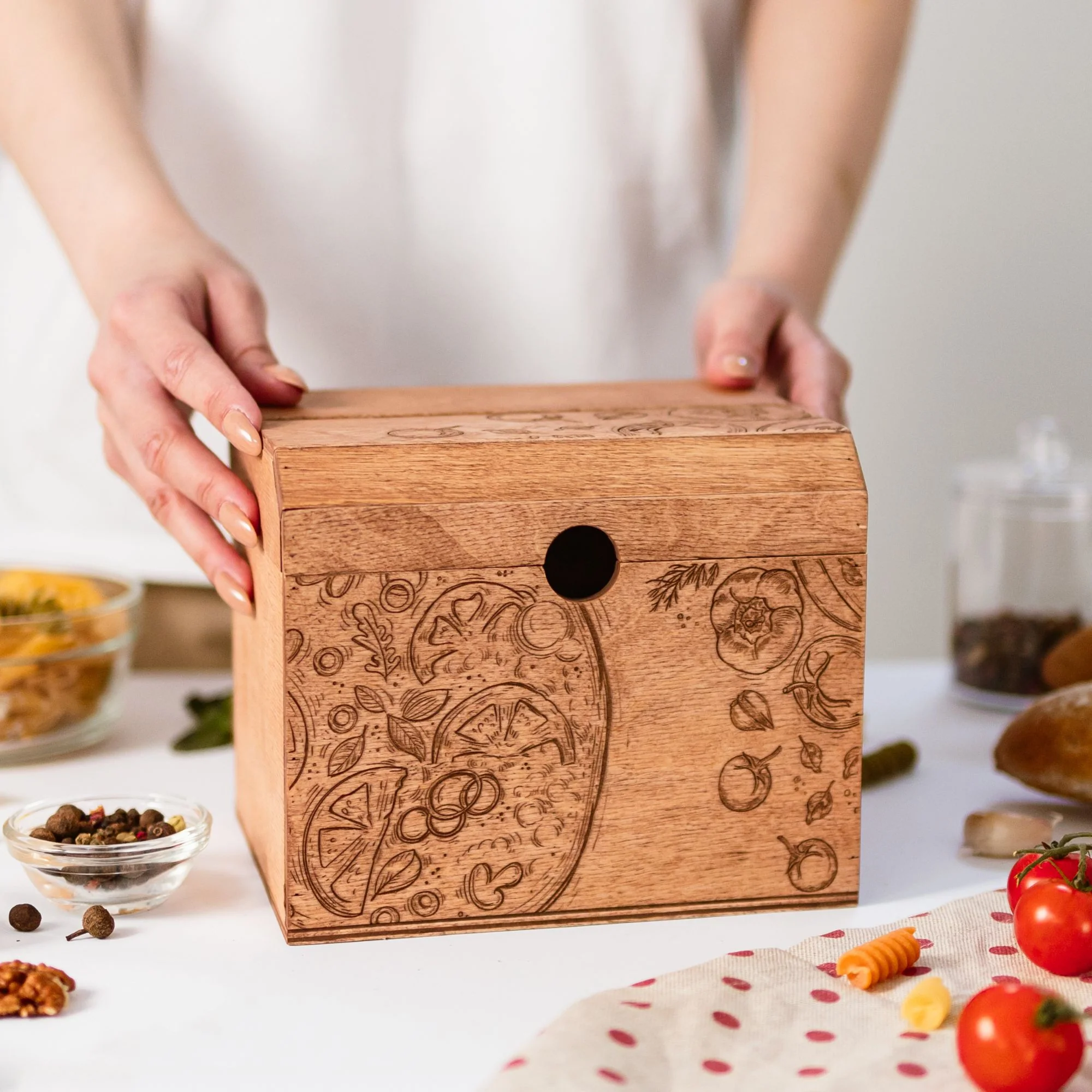 Wooden Recipe Box – Pizza Lovers Edition - Image 5