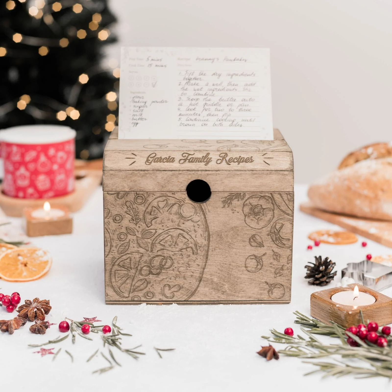 Wooden Recipe Box – Pizza Lovers Edition - Image 6