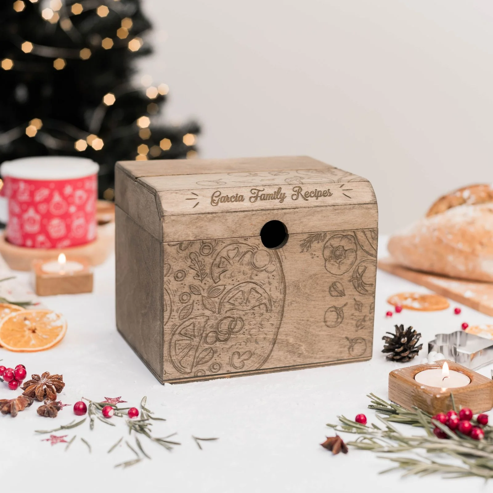Wooden Recipe Box – Pizza Lovers Edition - Image 7