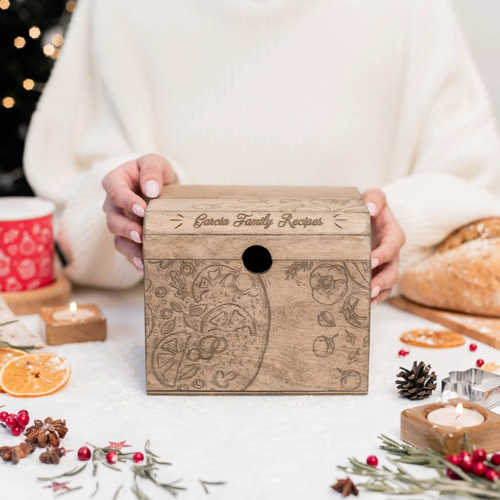 Wooden Recipe Box – Pizza Lovers Edition - Image 9