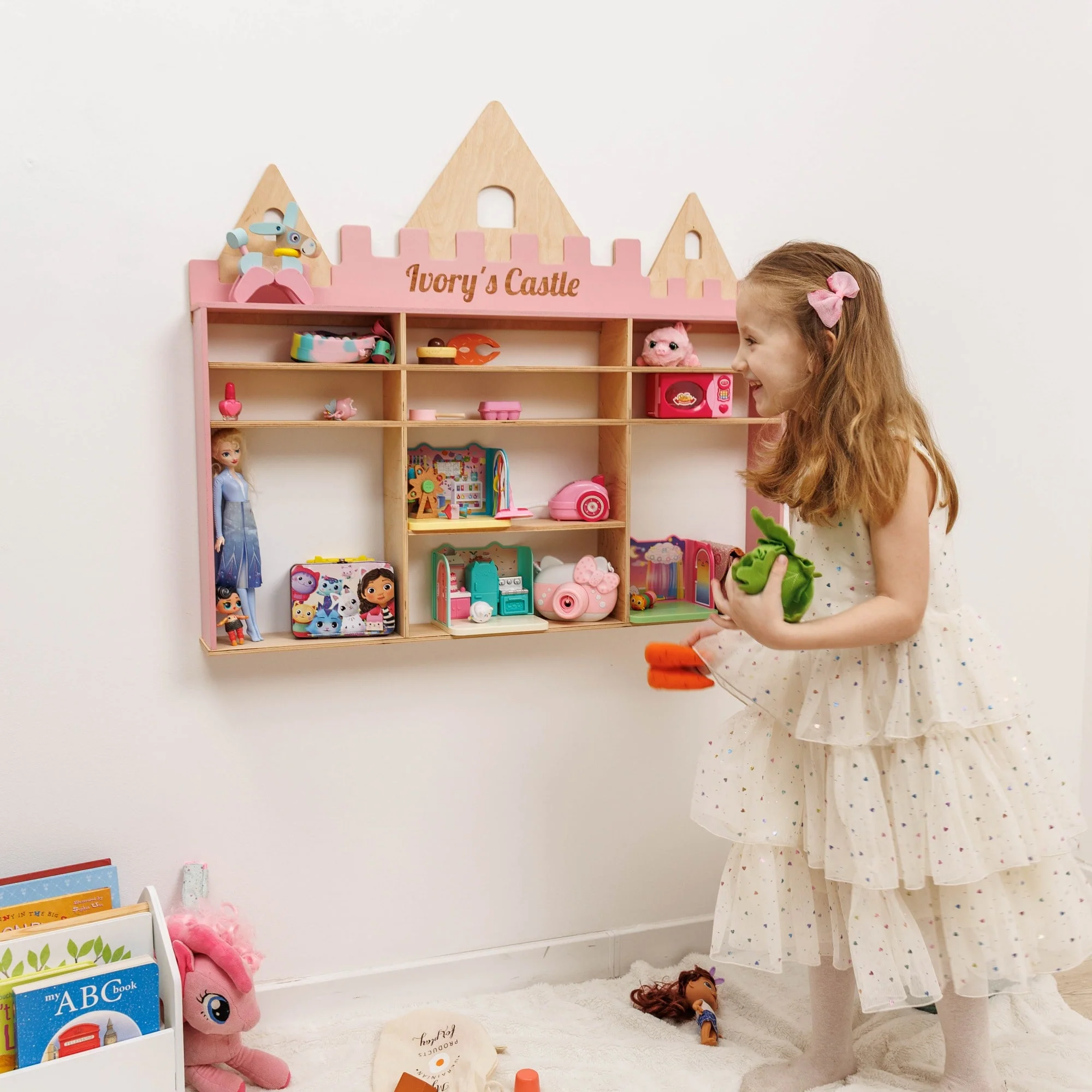Wooden Toy Organizer - Castle - Image 3