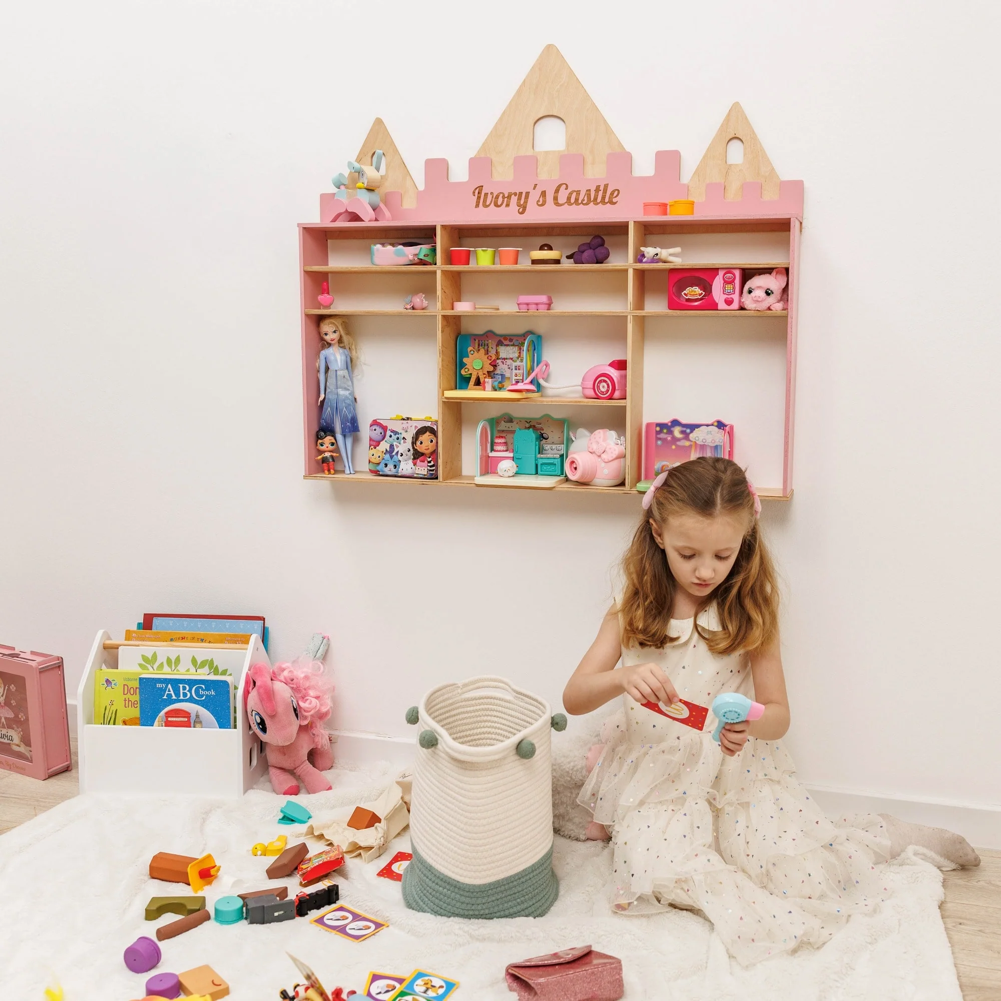 Wooden Toy Organizer - Castle - Image 6