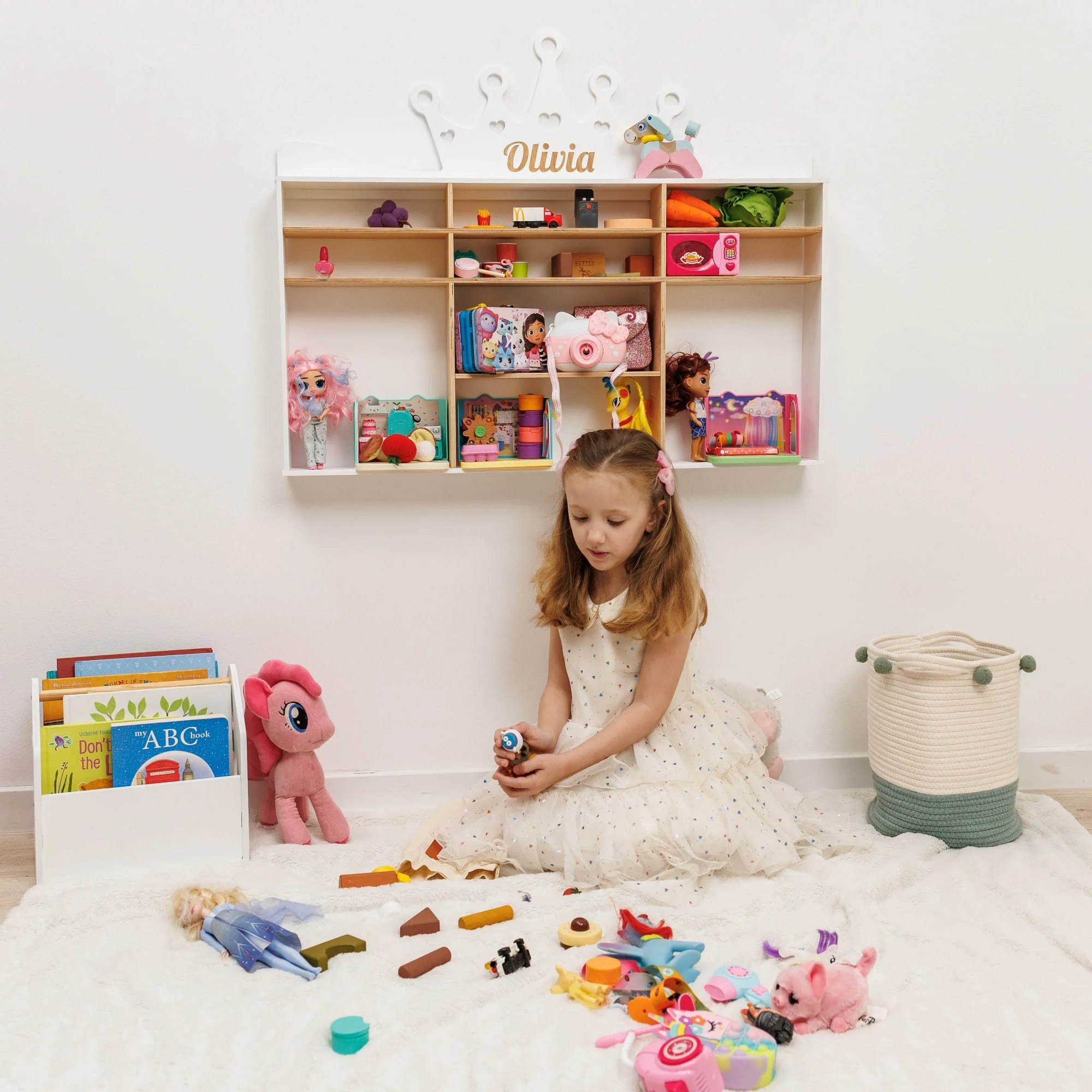 Wooden Toy Organizer - Crown - Image 4