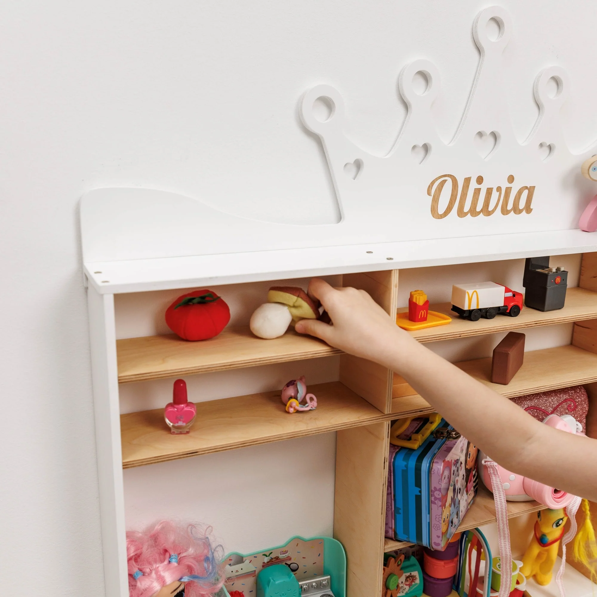 Wooden Toy Organizer - Crown - Image 5