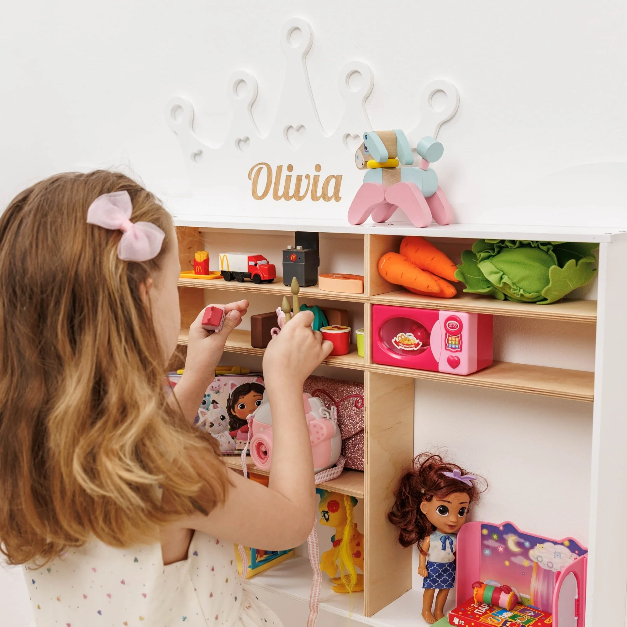 Wooden Toy Organizer - Crown - Image 9