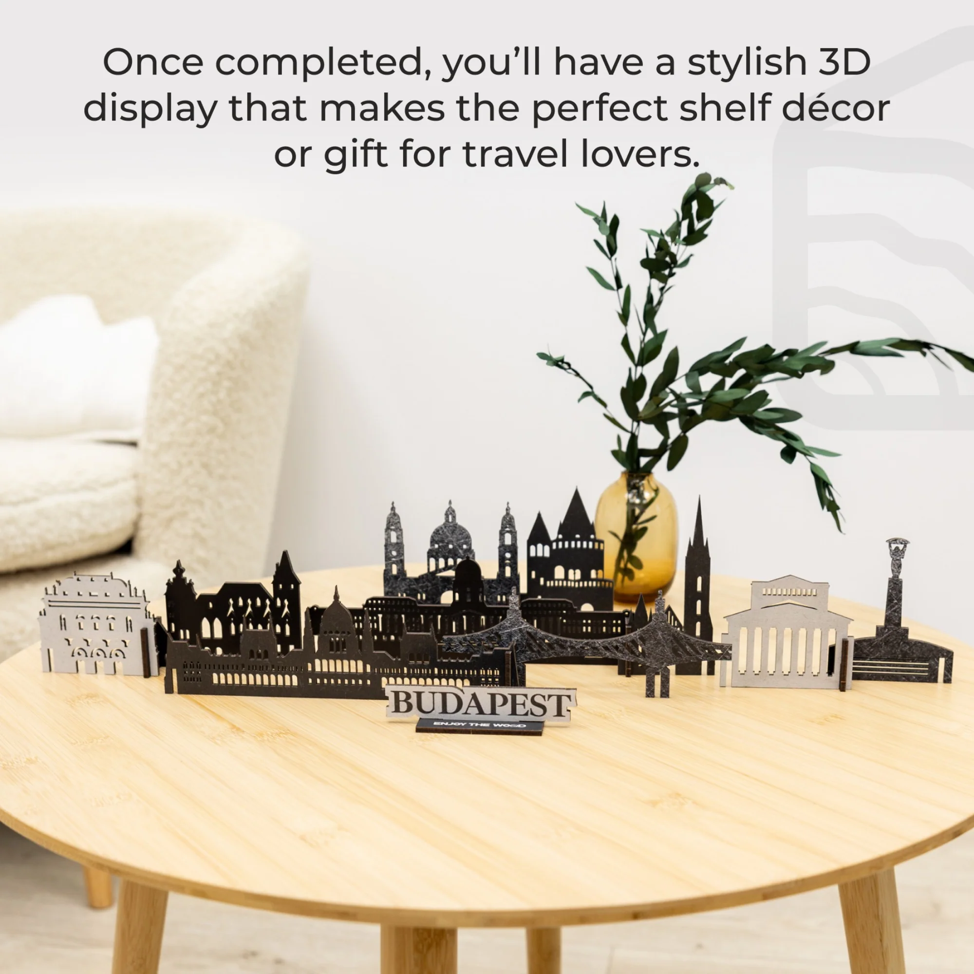 Wooden Travel Decor Memory City – Budapest - Image 5