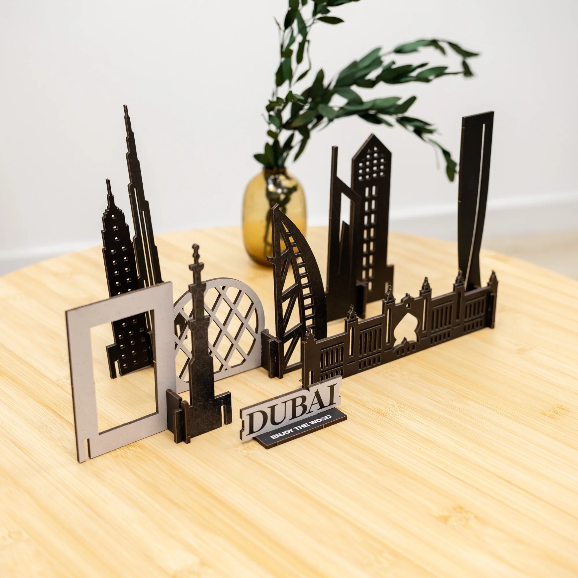 Wooden Travel Decor Memory City – Dubai - Image 3