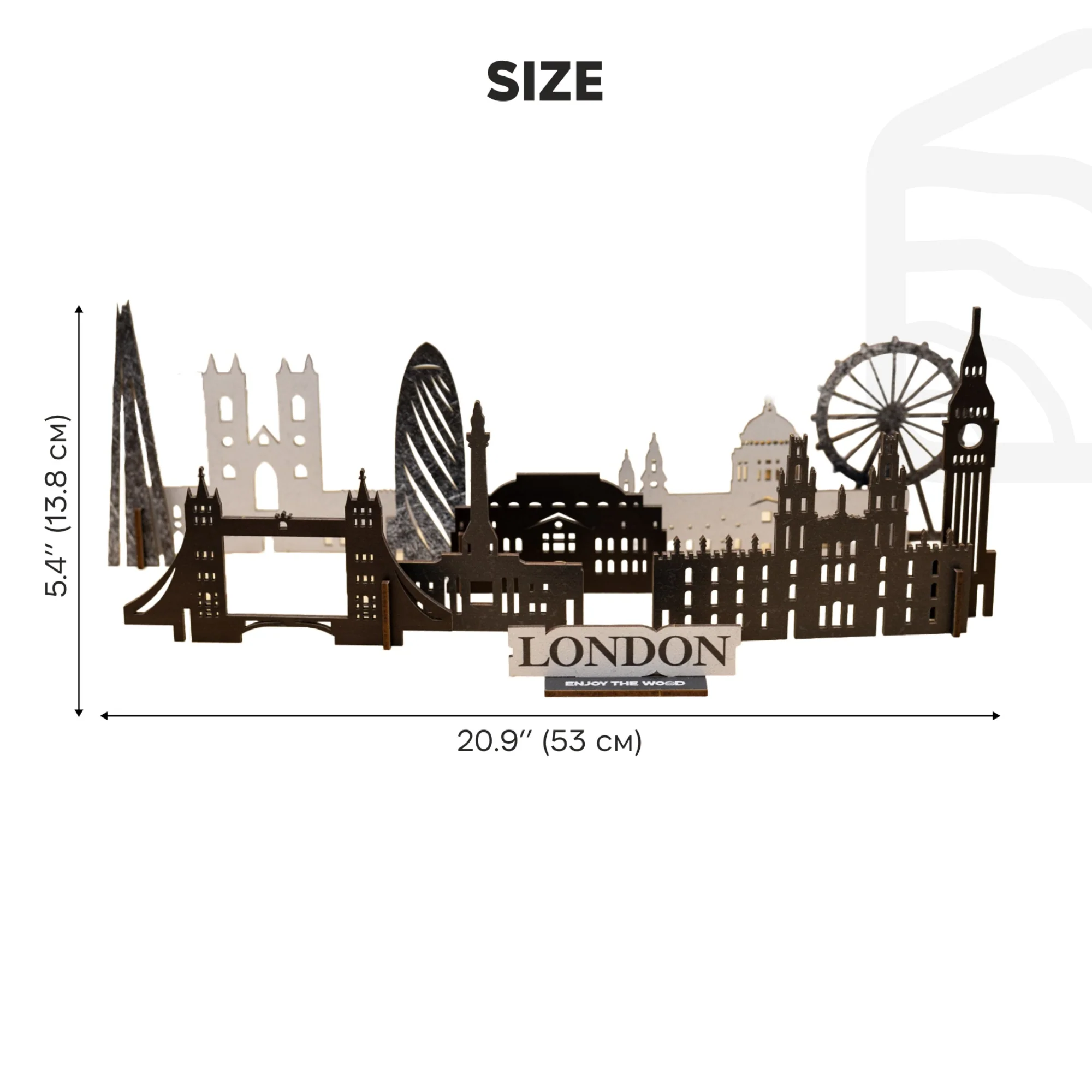 Wooden Travel Decor Memory City – London - Image 12