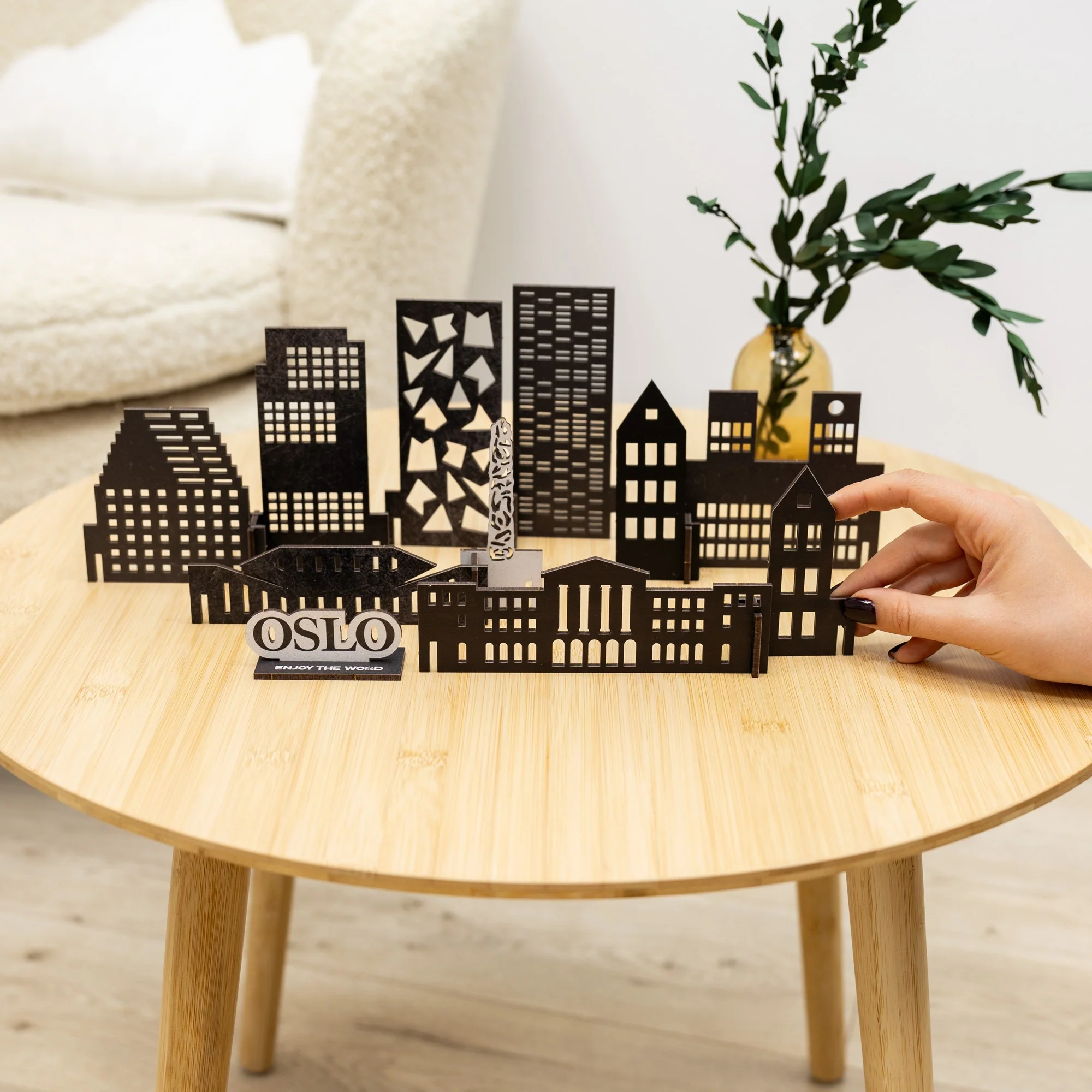 Wooden Travel Decor Memory City – Oslo - Image 3