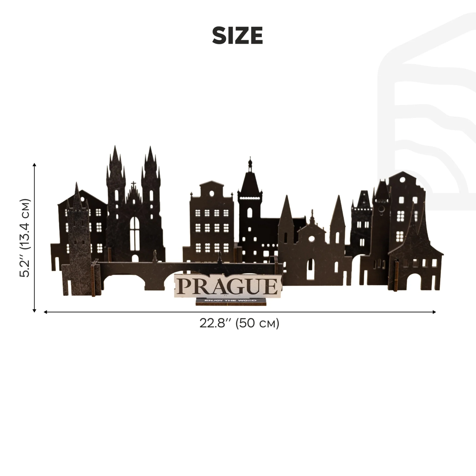 Wooden Travel Decor Memory City – Prague - Image 12