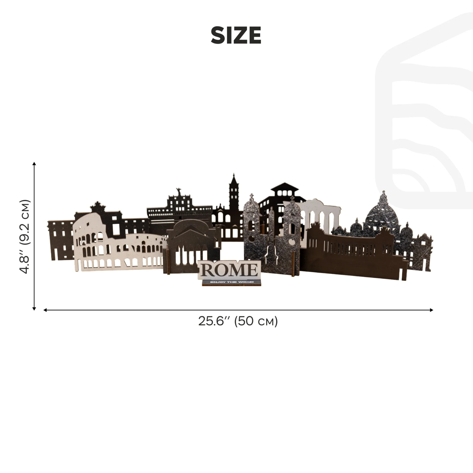 Wooden Travel Decor Memory City – Rome - Image 12