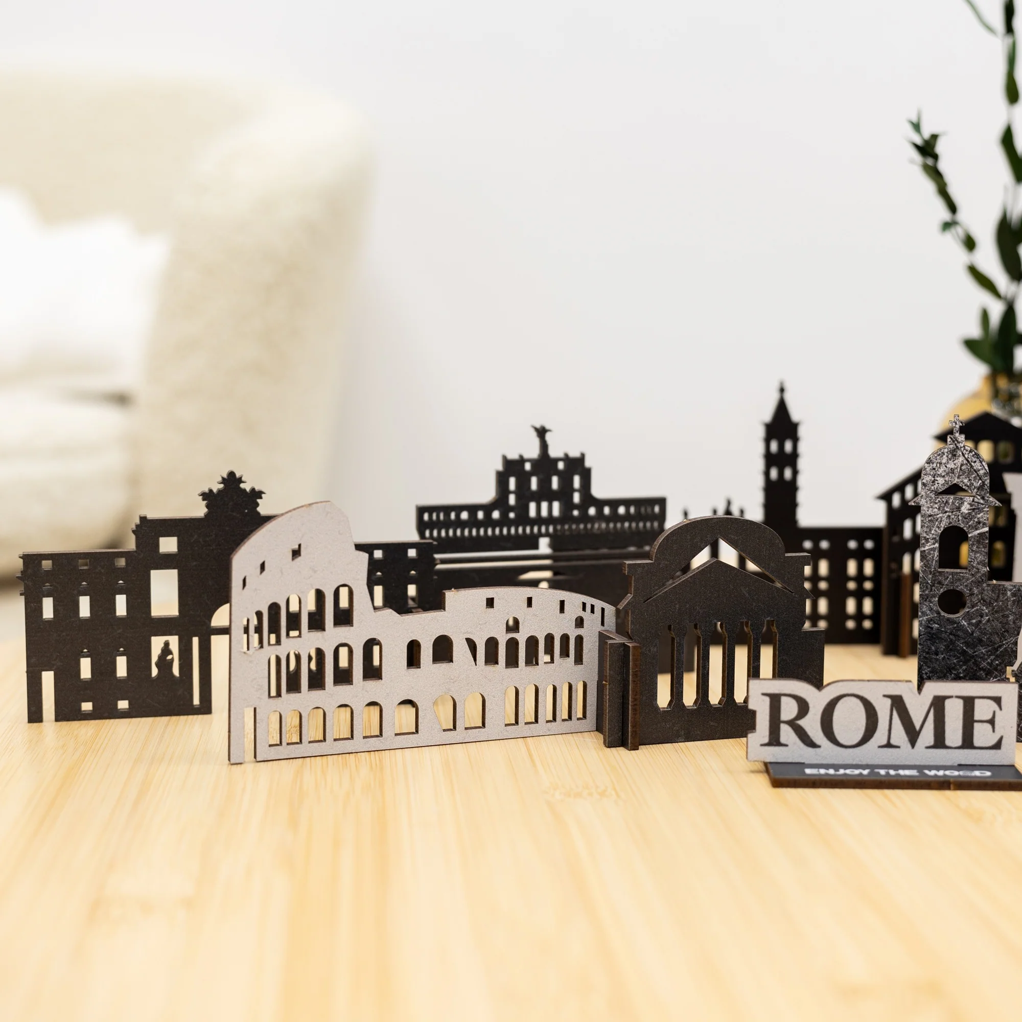 Wooden Travel Decor Memory City – Rome - Image 2