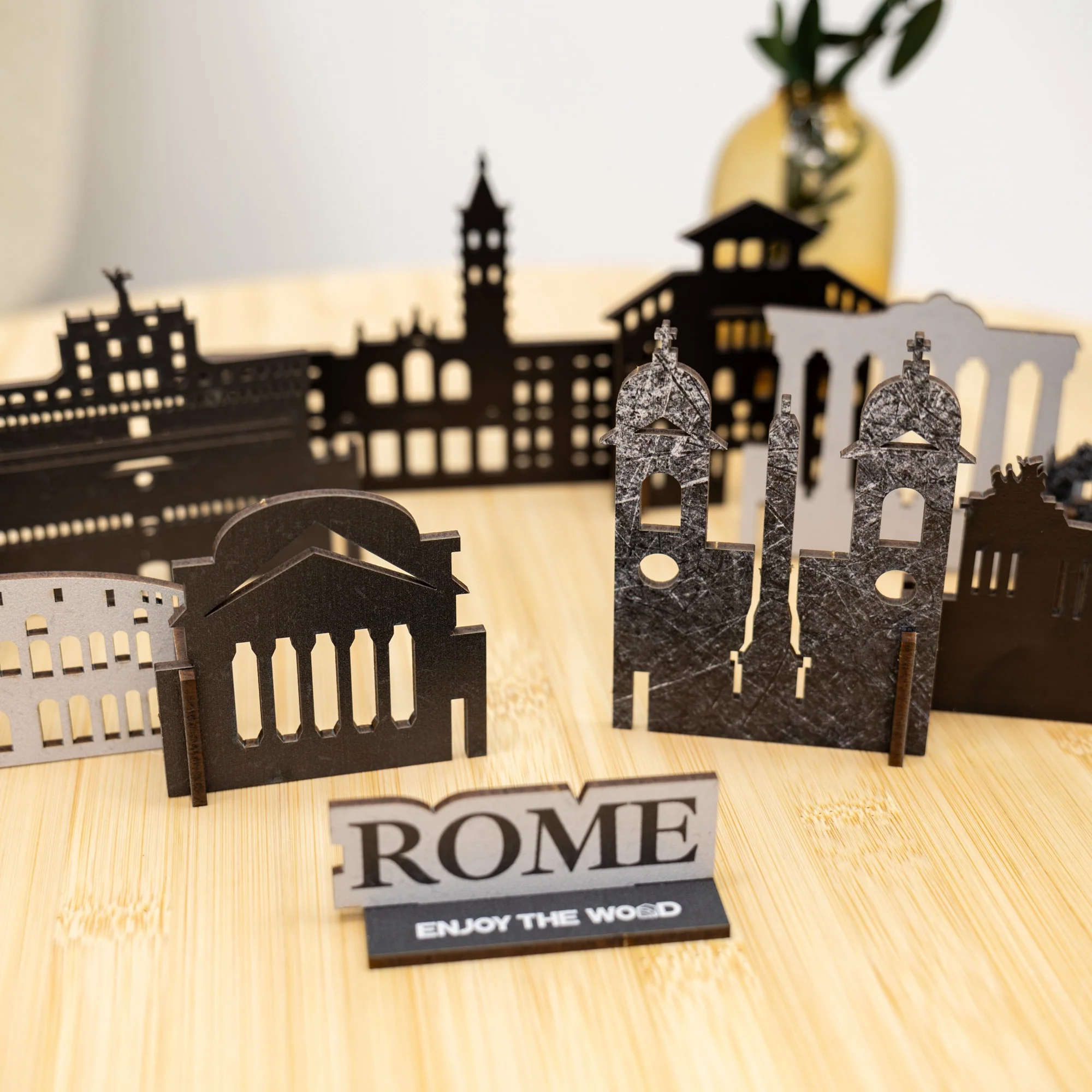 Wooden Travel Decor Memory City – Rome - Image 3