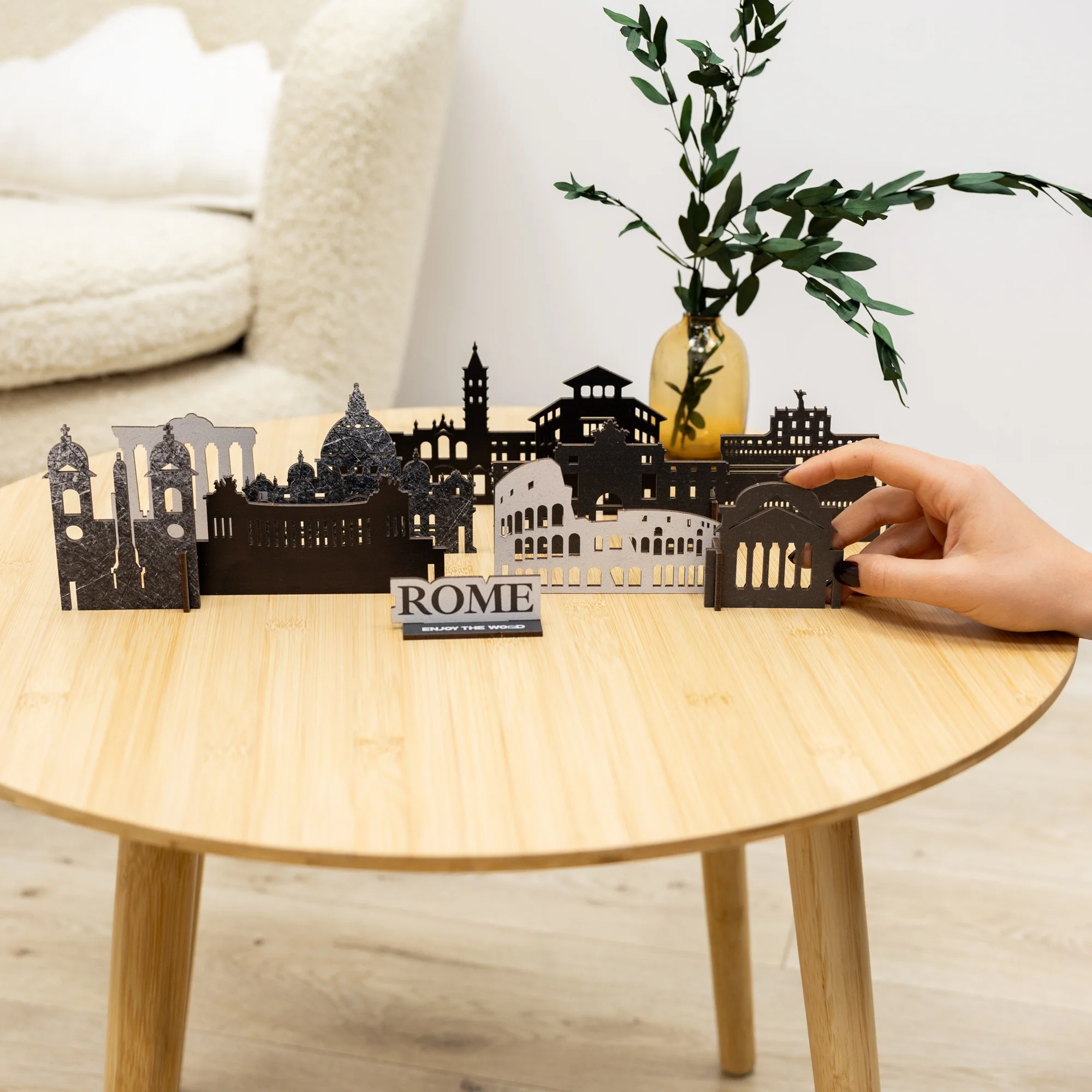 Wooden Travel Decor Memory City – Rome - Image 8