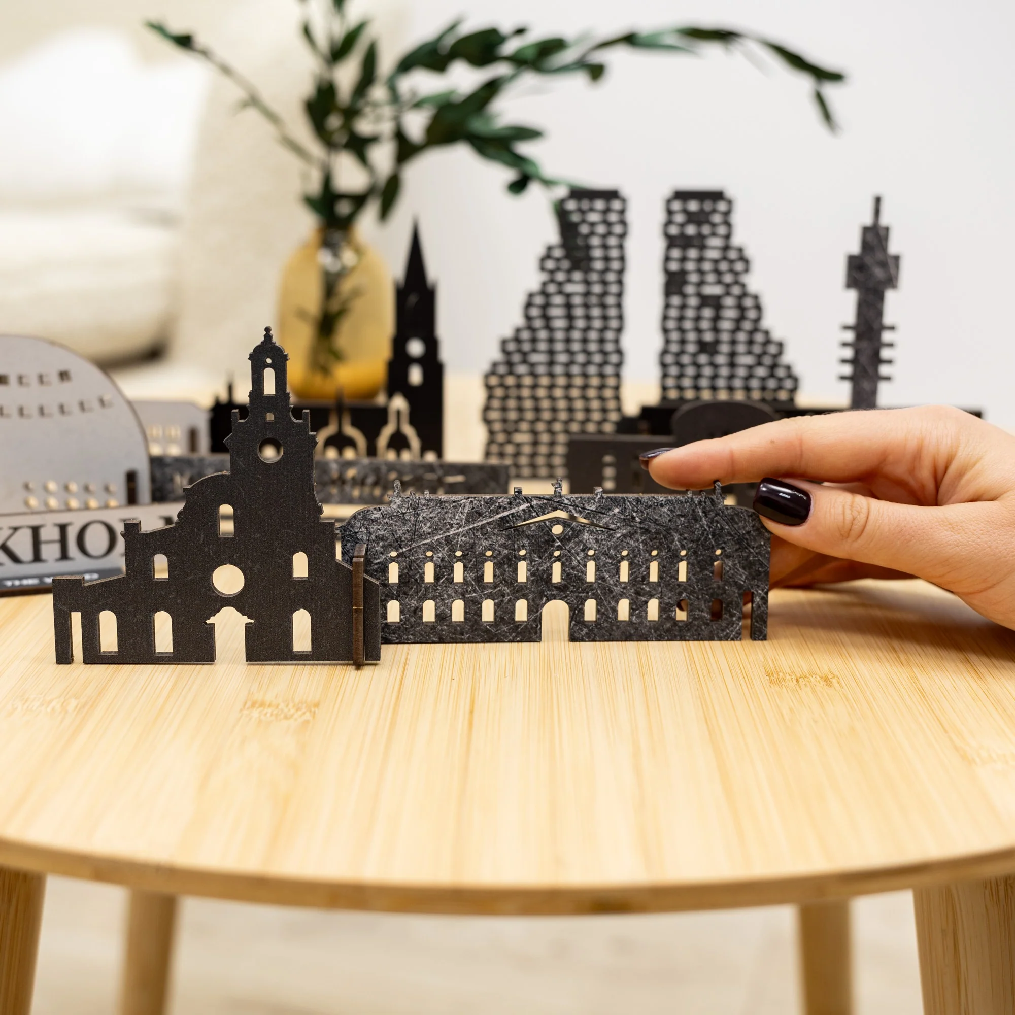 Wooden Travel Decor Memory City – Stockholm - Image 5