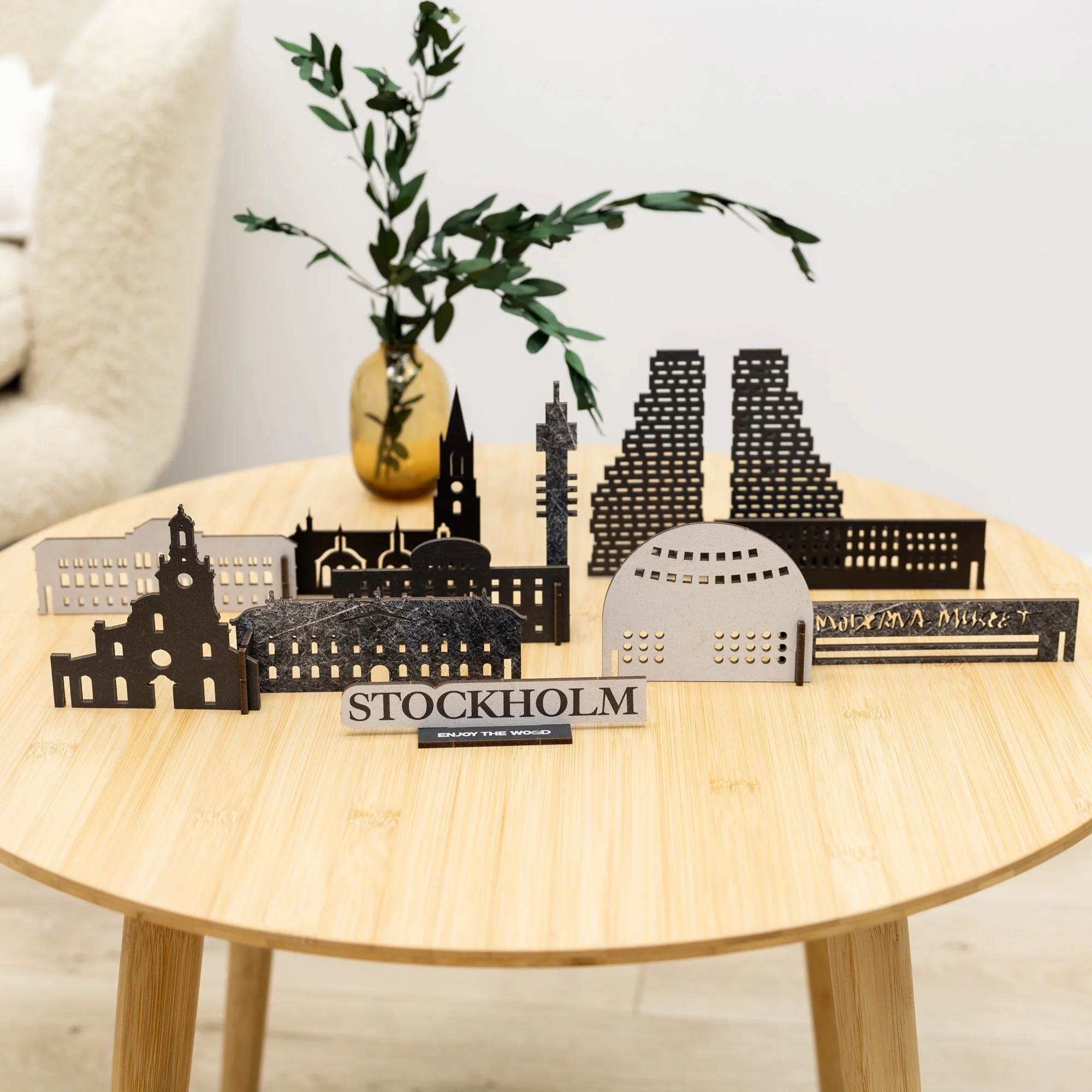 Wooden Travel Decor Memory City – Stockholm - Image 9
