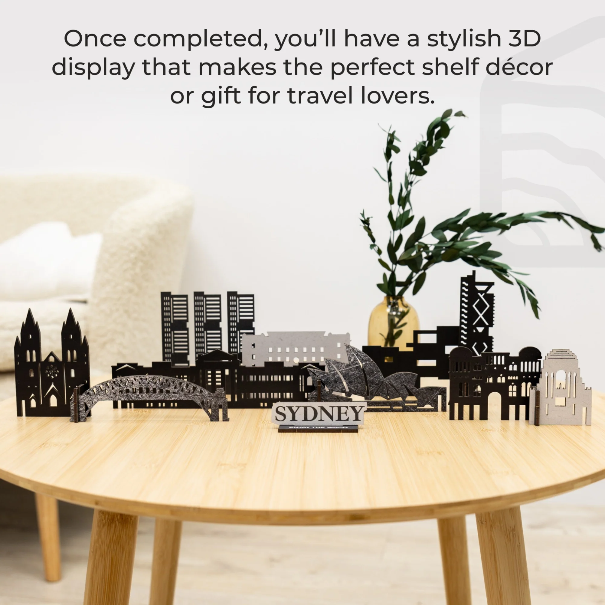 Wooden Travel Decor Memory City – Sydney - Image 5
