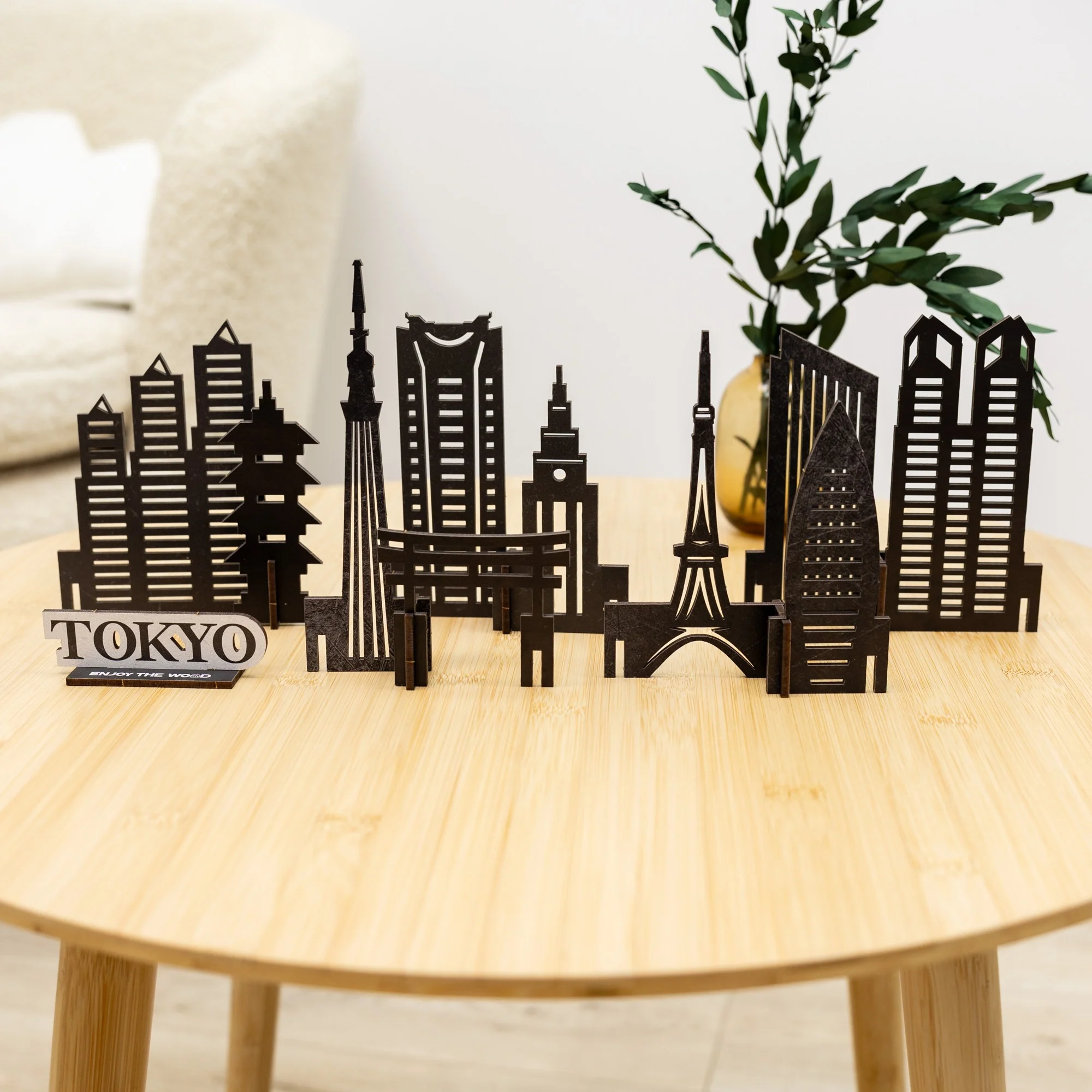 Wooden Travel Decor Memory City – Tokyo - Image 4