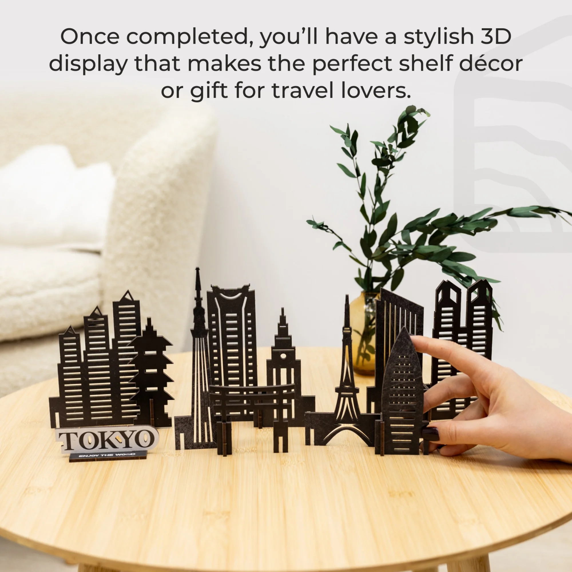 Wooden Travel Decor Memory City – Tokyo - Image 5