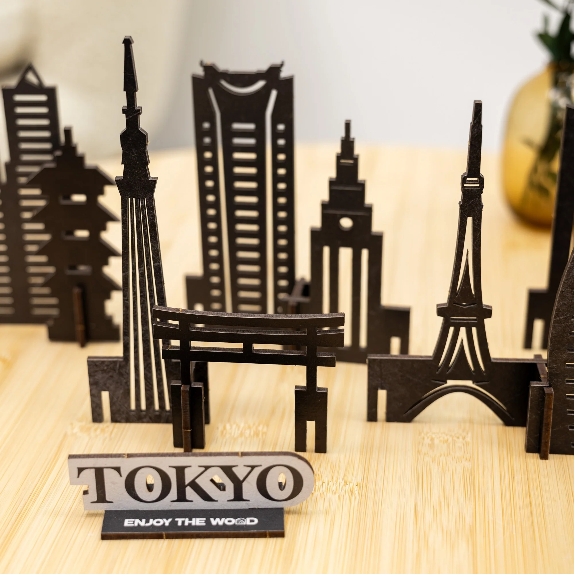 Wooden Travel Decor Memory City – Tokyo - Image 7