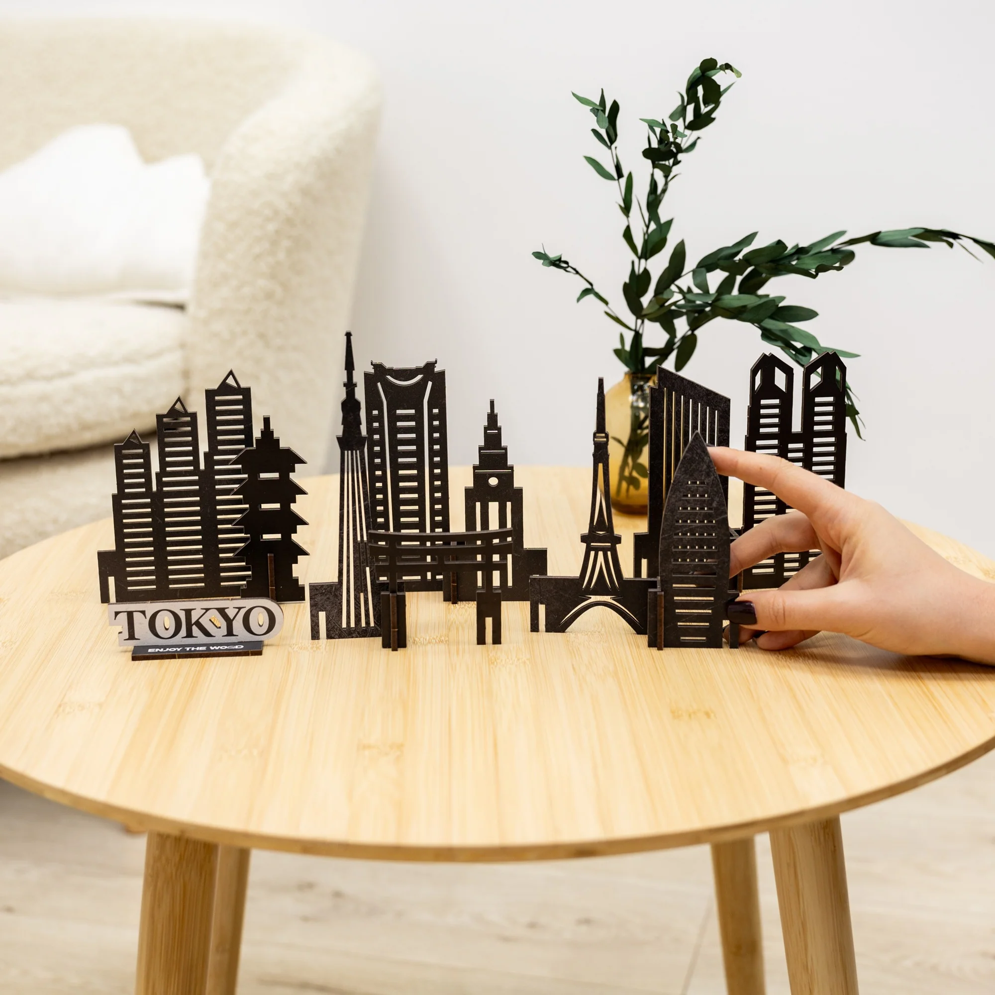 Wooden Travel Decor Memory City – Tokyo - Image 9