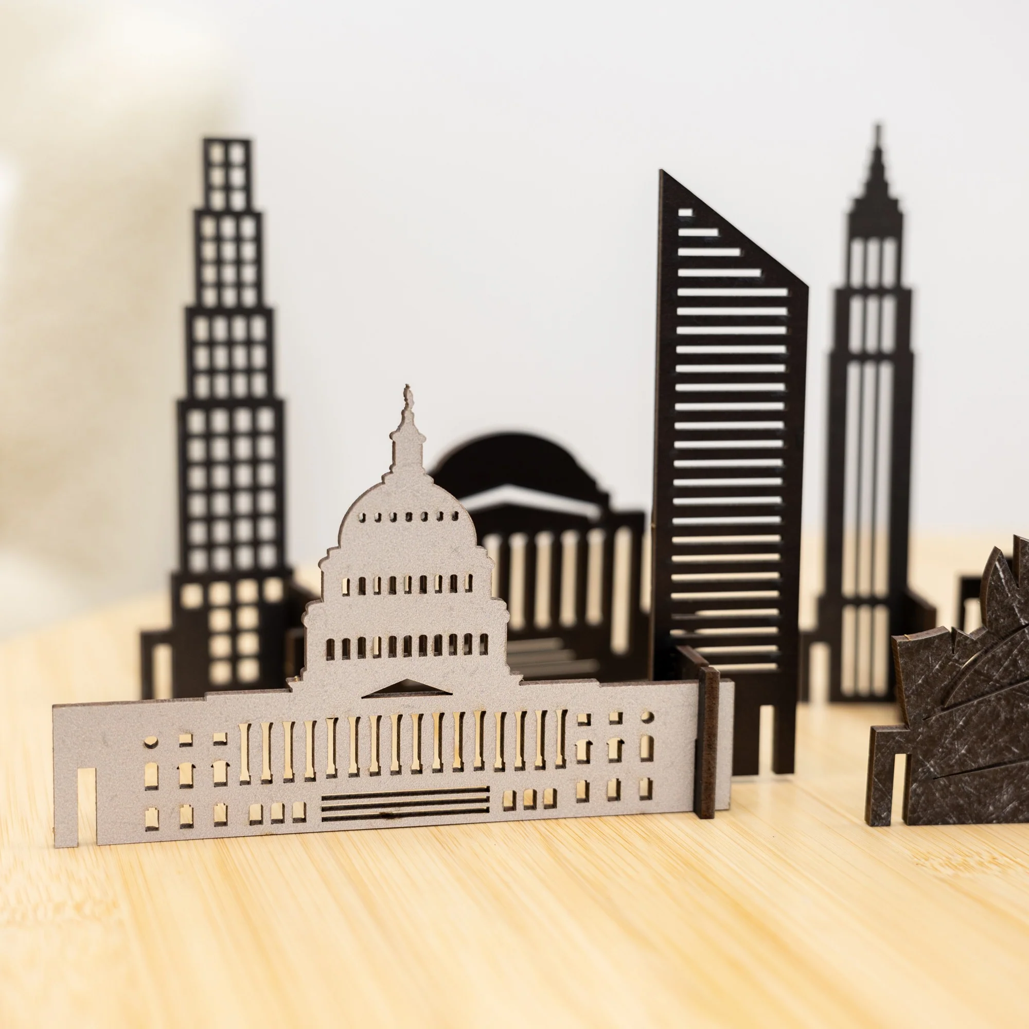 Wooden Travel Decor Memory City – USA Buildings - Image 6