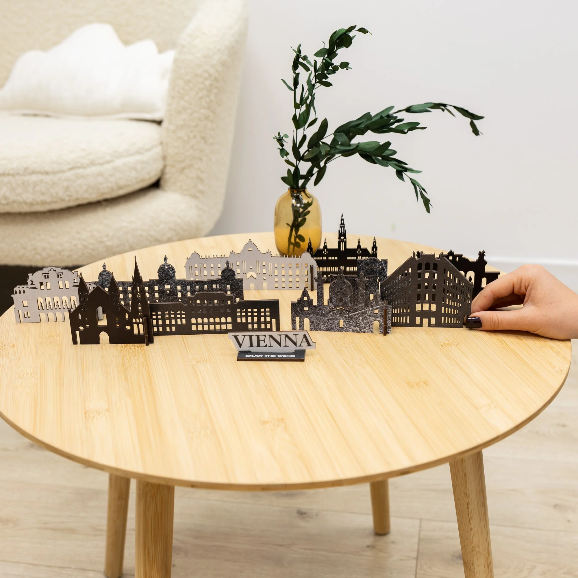 Wooden Travel Decor Memory City – Vienna - Image 11