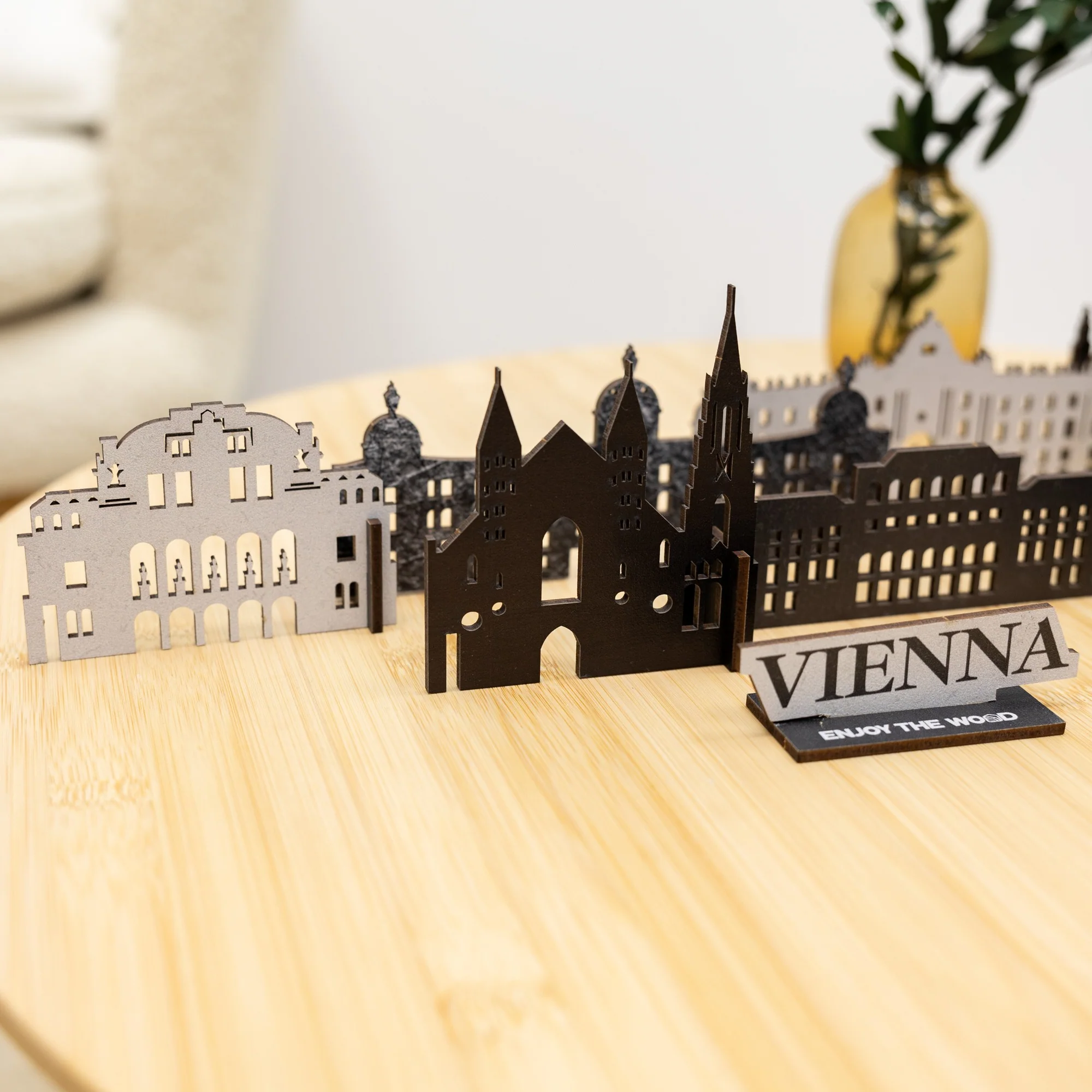 Wooden Travel Decor Memory City – Vienna - Image 3