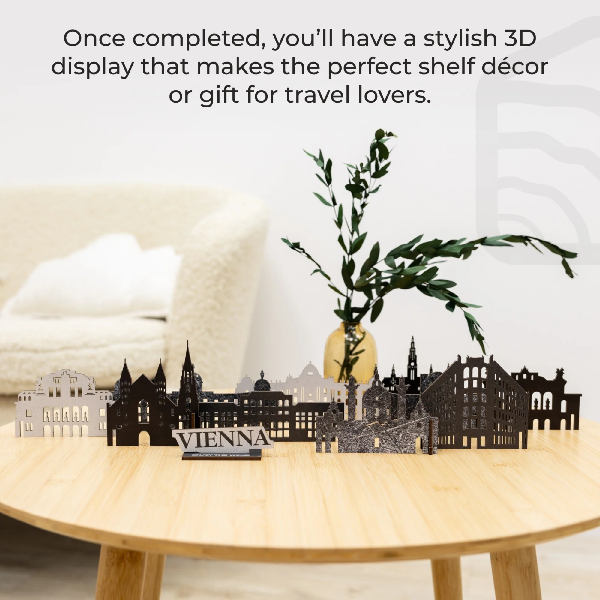 Wooden Travel Decor Memory City – Vienna - Image 5