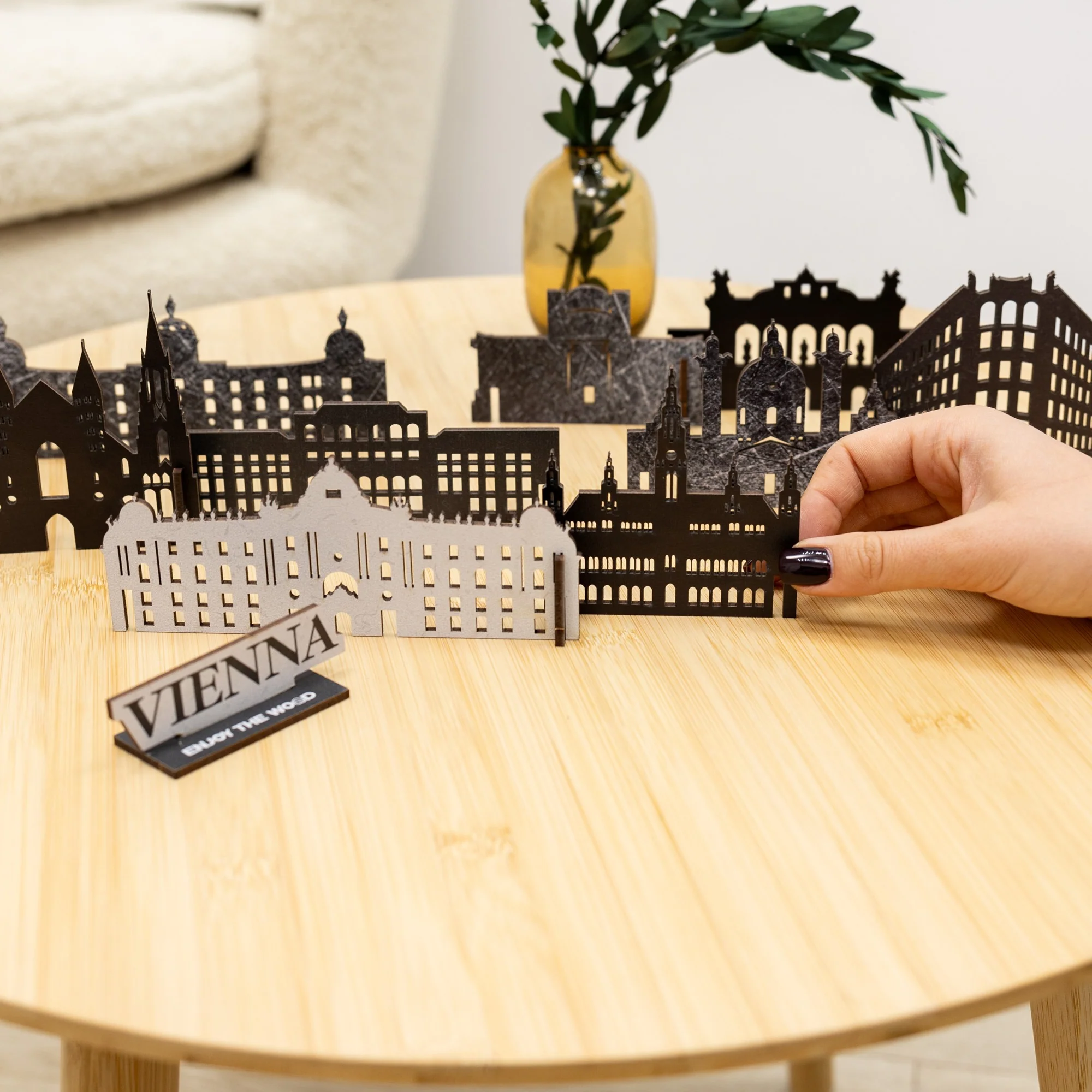 Wooden Travel Decor Memory City – Vienna - Image 6