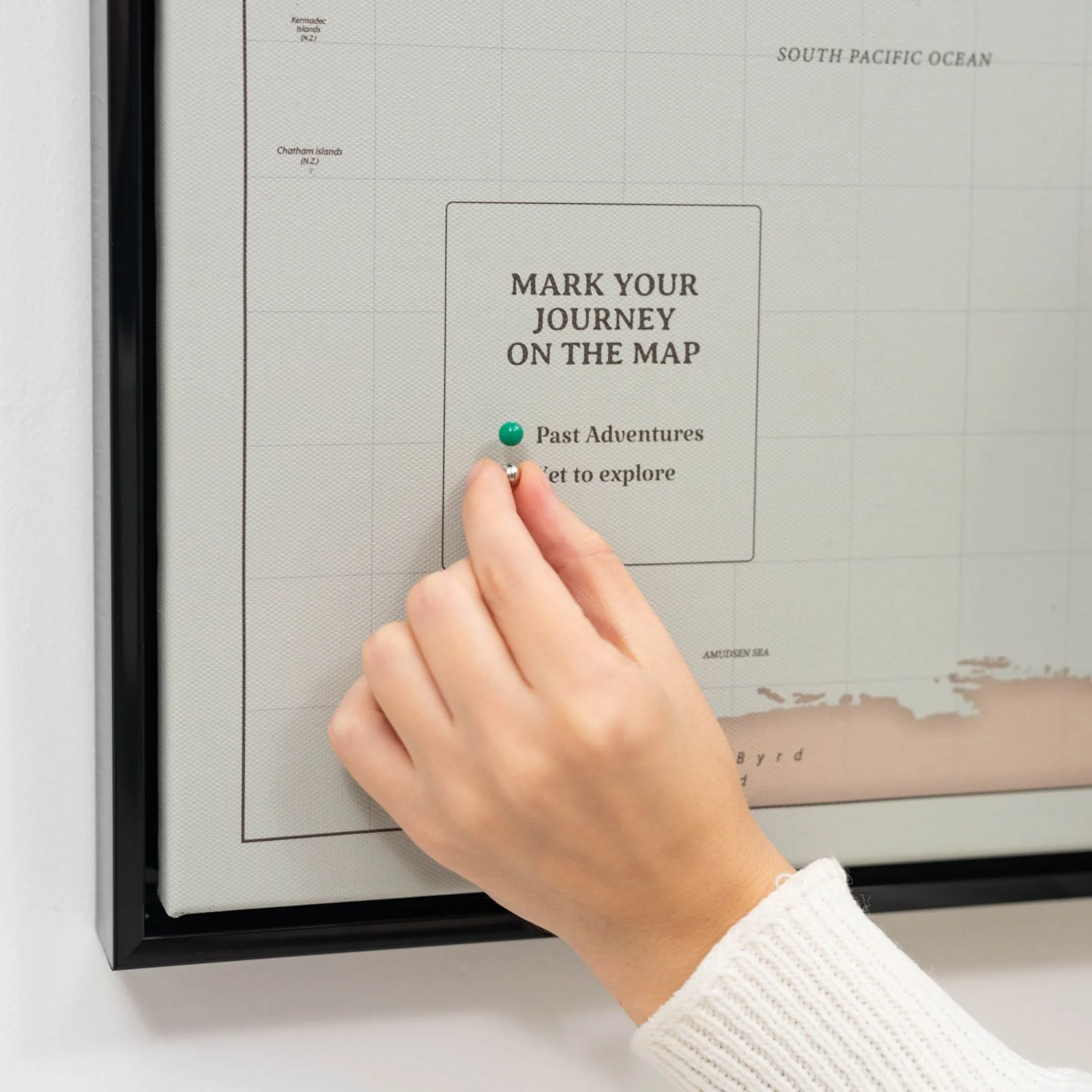 World Map on Canvas - Antique - Image 6