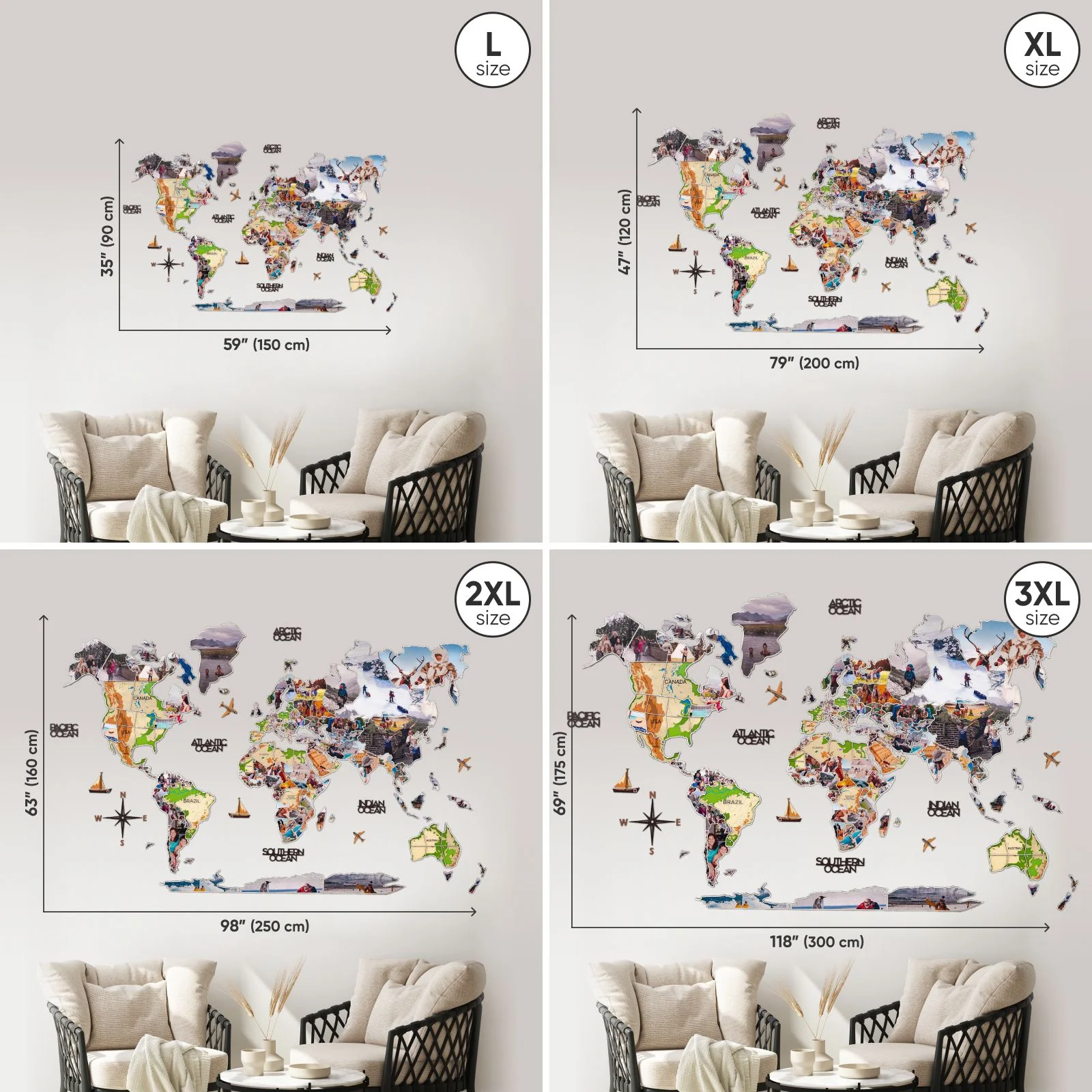World Photo Map Physical - Image 5